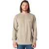 Carhartt mens Relaxed Fit Midweight Garment Dye French Terry Crewneck Pocket Sweatshirt(Greige)