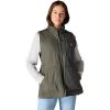 Carhartt womens Rain Defender Relaxed Fit Lightweight Insulated Mock-neck Vest(Dusty Olive)