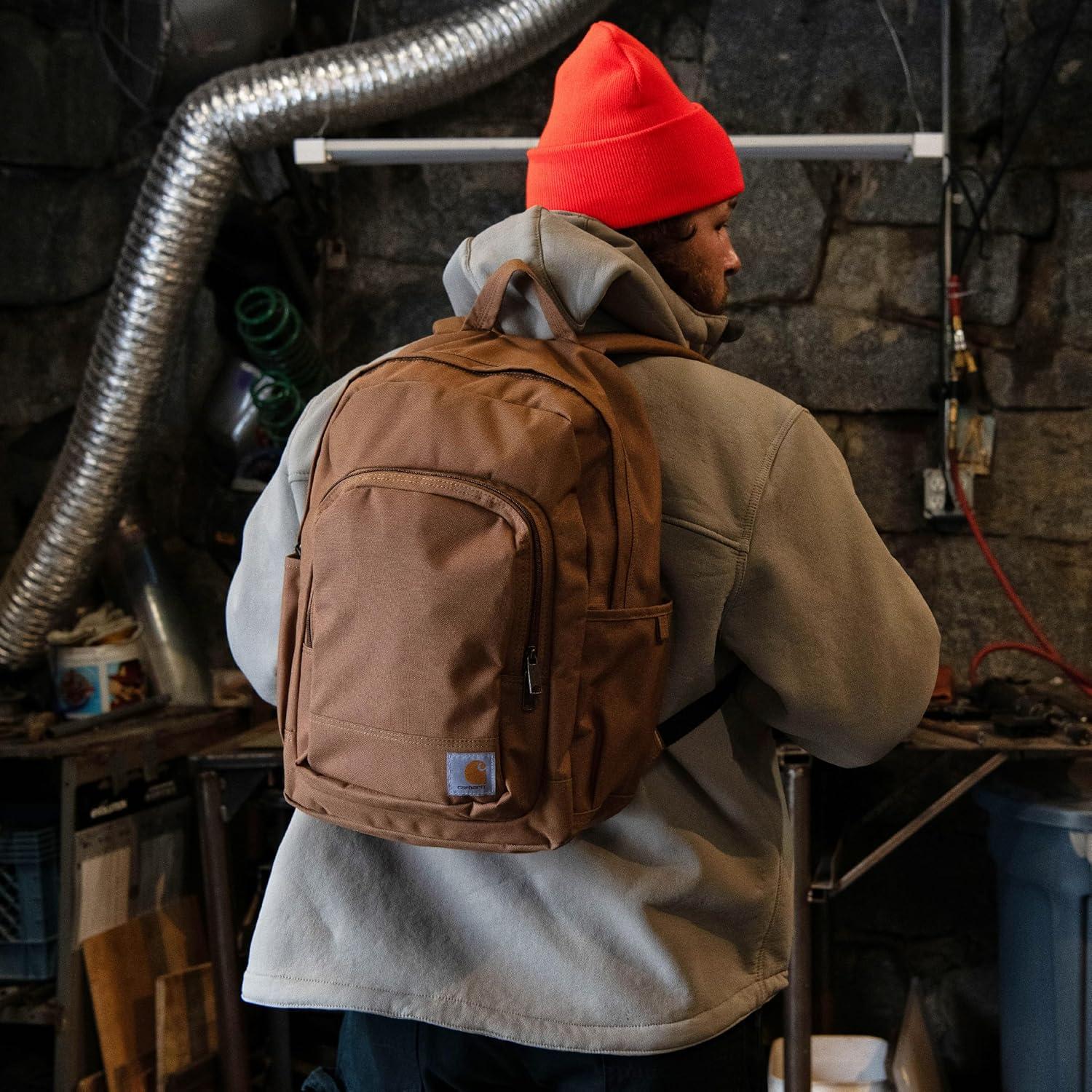 imageCarhartt 25L Classic Laptop Backpack Durable WaterResistant Pack W 15quot Laptop Sleeve and Multiple Organizational Compartments PFAS Free BlackBlind Duck Camo