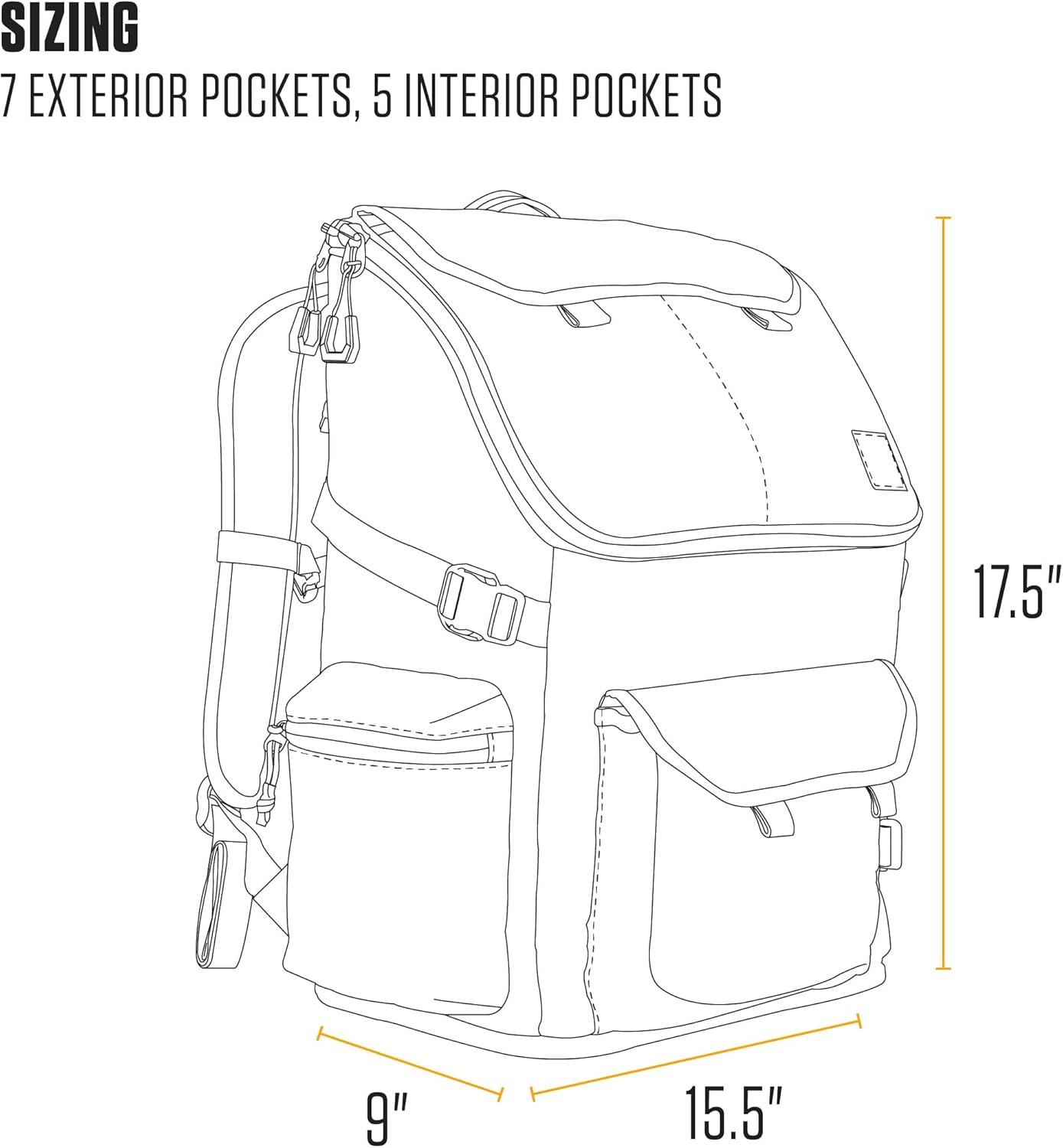 imageCarhartt 35L Nylon Workday Backpack Durable WaterResistant Pack with 15quot Laptop Sleeve and Adjustable Shoulder Straps BlackBlind Duck Camo