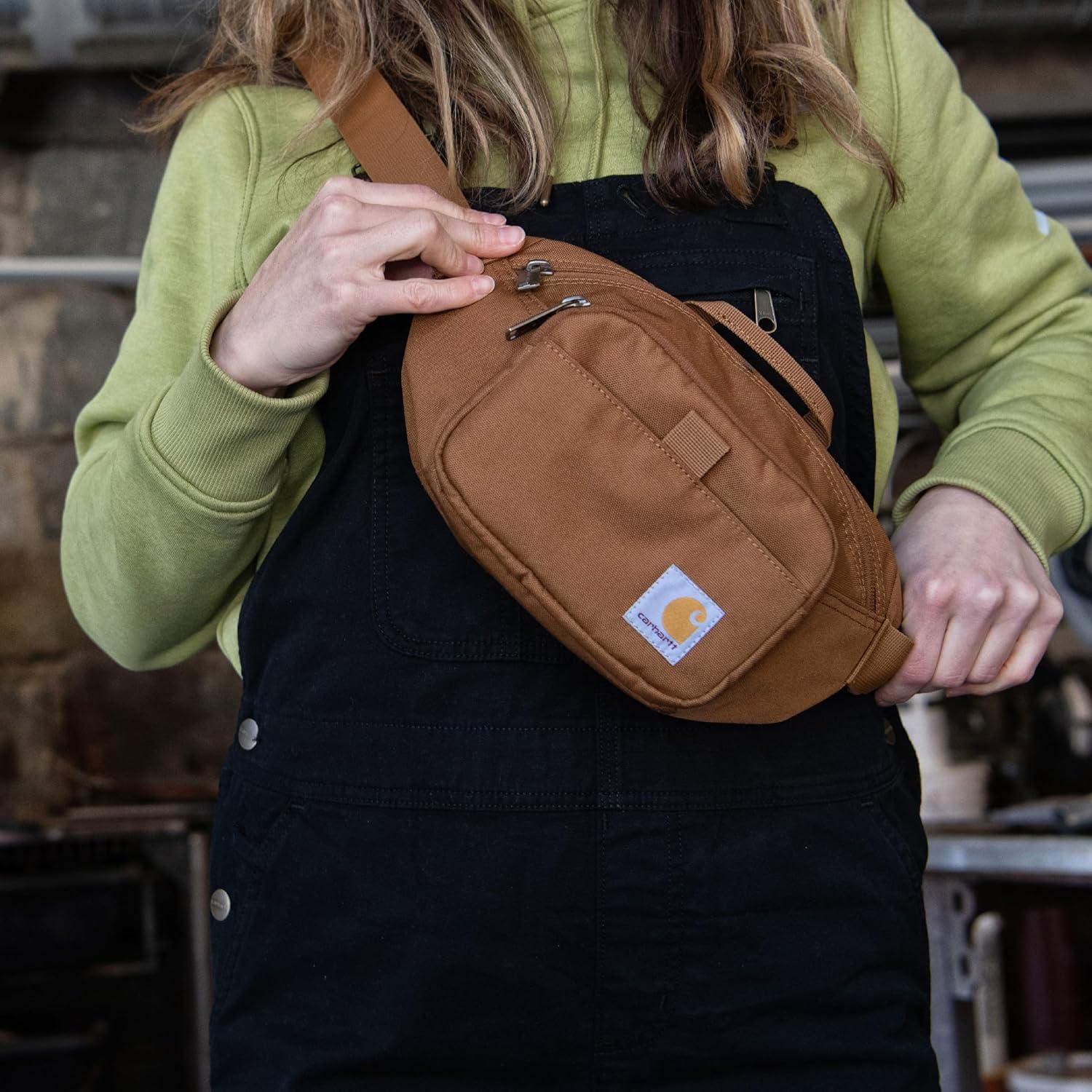 imageCarhartt Adjustable Waist Pack Durable Water Resistant Hip PackEssential Waist Pack Carhartt Brown