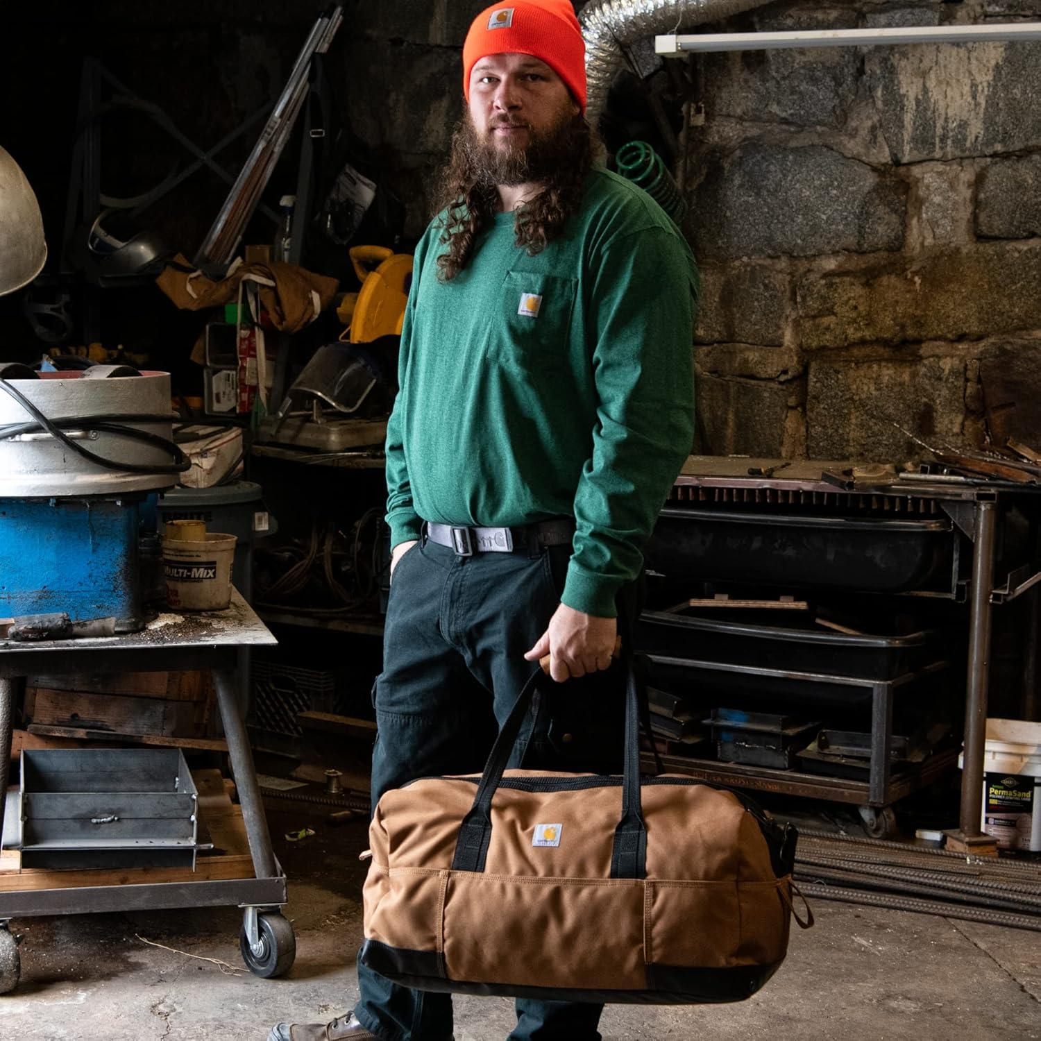 imageCarhartt Classic Duffels HeavyDuty Bag for Jobsite Gym and TravelGravel