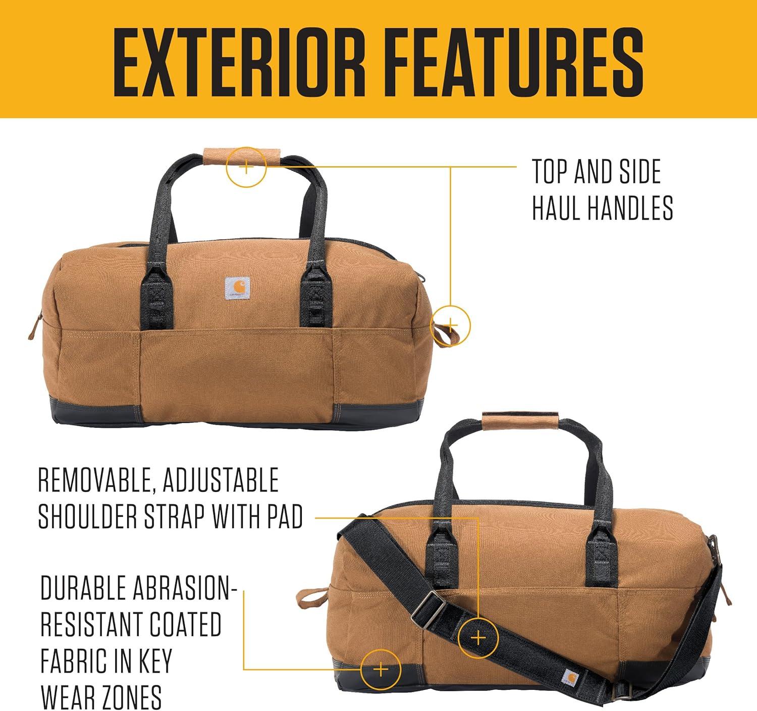imageCarhartt Classic Duffels HeavyDuty Bag for Jobsite Gym and TravelGravel