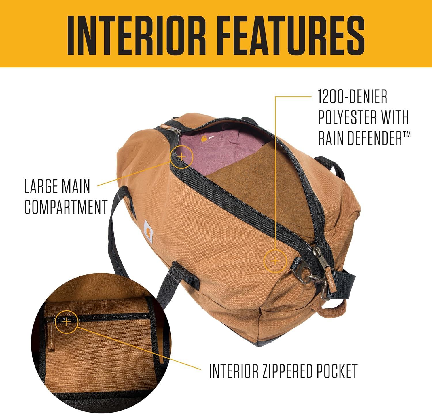 imageCarhartt Classic Duffels HeavyDuty Bag for Jobsite Gym and TravelGravel