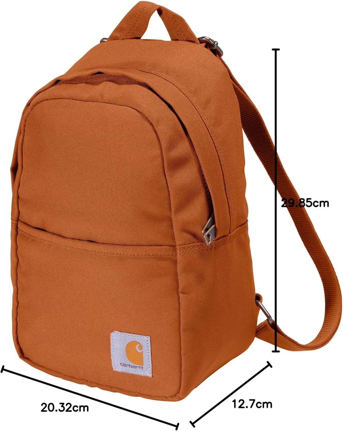 imageCarhartt Classic Mini Backpack Durable WaterResistant Backpack with Adjustable Shoulder Straps Carhartt BrownMarmalade