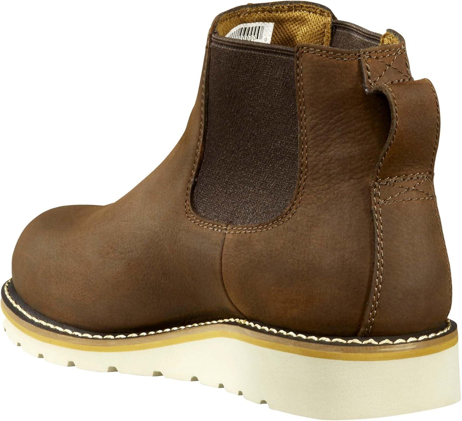 imageCarhartt Footwear FW5033 Chelsea PullOn Wedge BootDark Bison Oil Tanned
