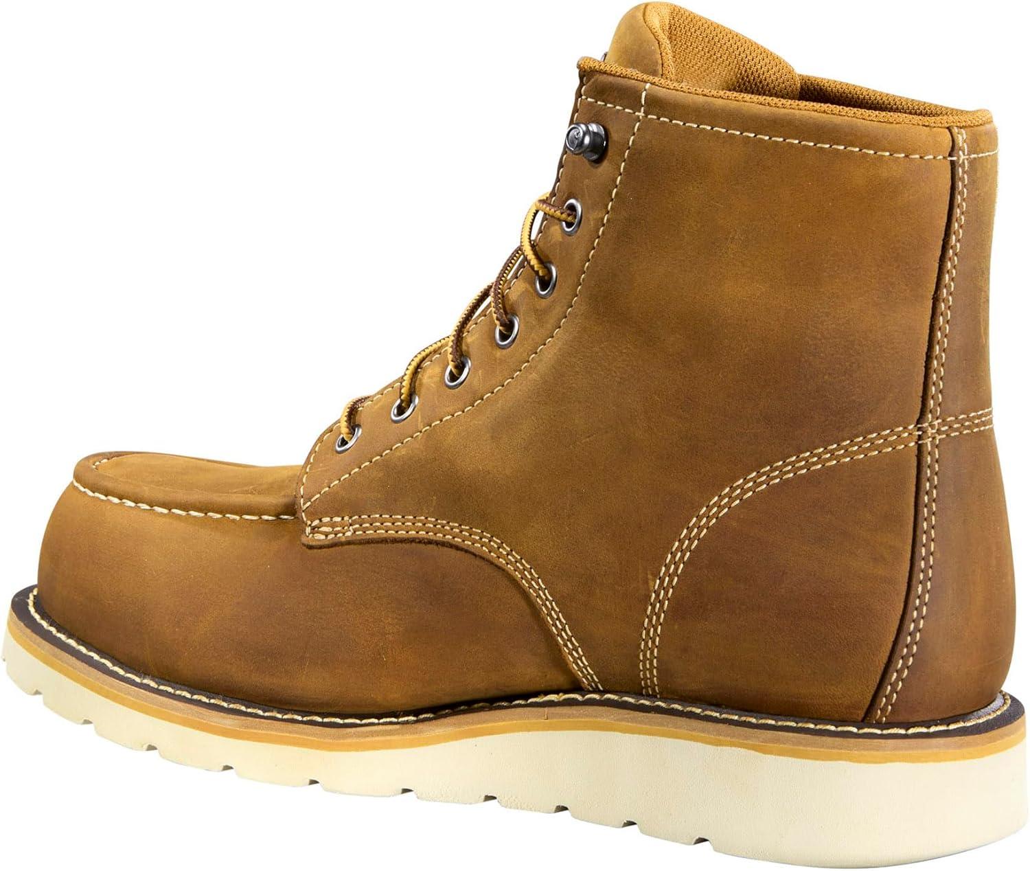 imageCarhartt Footwear FW6425M 6quot Waterproof Moc Nano Toe Wedge Work BootLight Brown