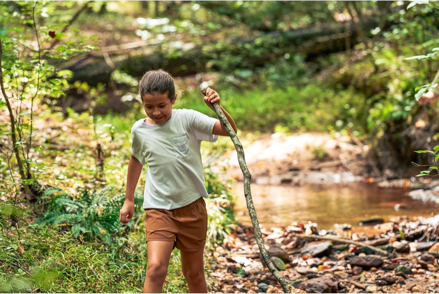 imageCarhartt Kids CA6655 ShortSleeve Pocket TShirt UnisexTurtledove Tonal