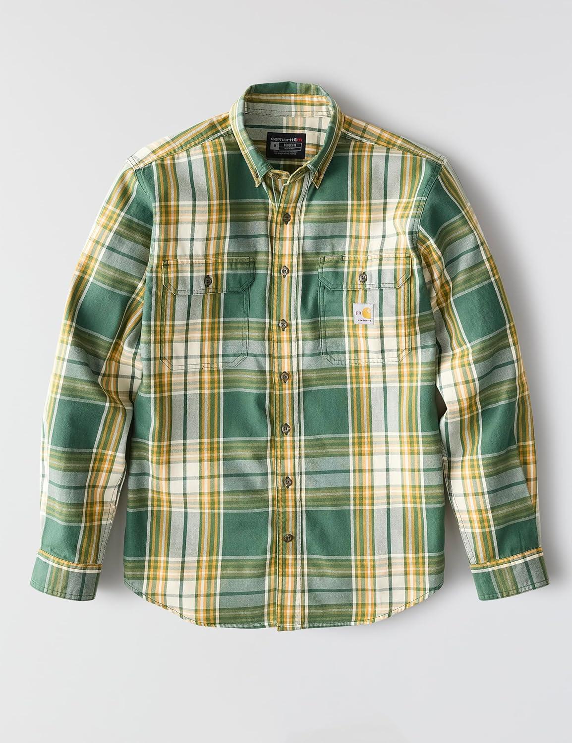 imageCarhartt Mens 104507 FlameResistant Force Rugged Flex LooseMountain ViewCarhartt Gold