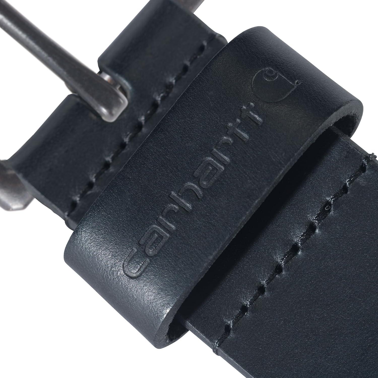 imageCarhartt Mens A0005562 Bridle Leather Roller Buckle BeltBlackBlack Buckle