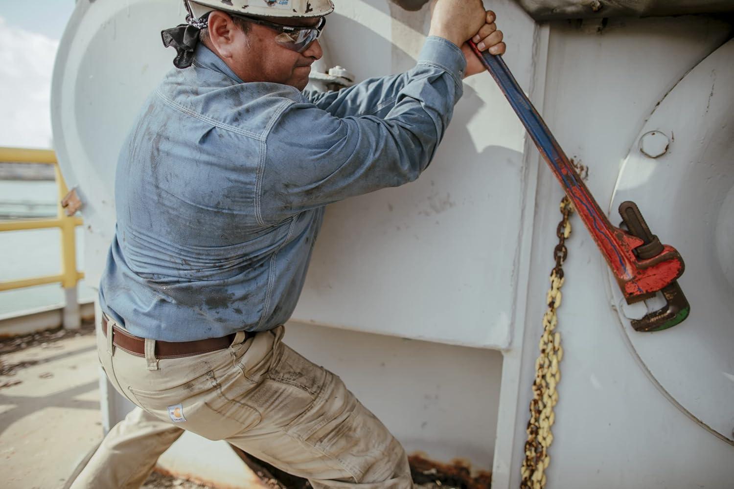 imageCarhartt Mens A0005562 Bridle Leather Roller Buckle BeltBrown