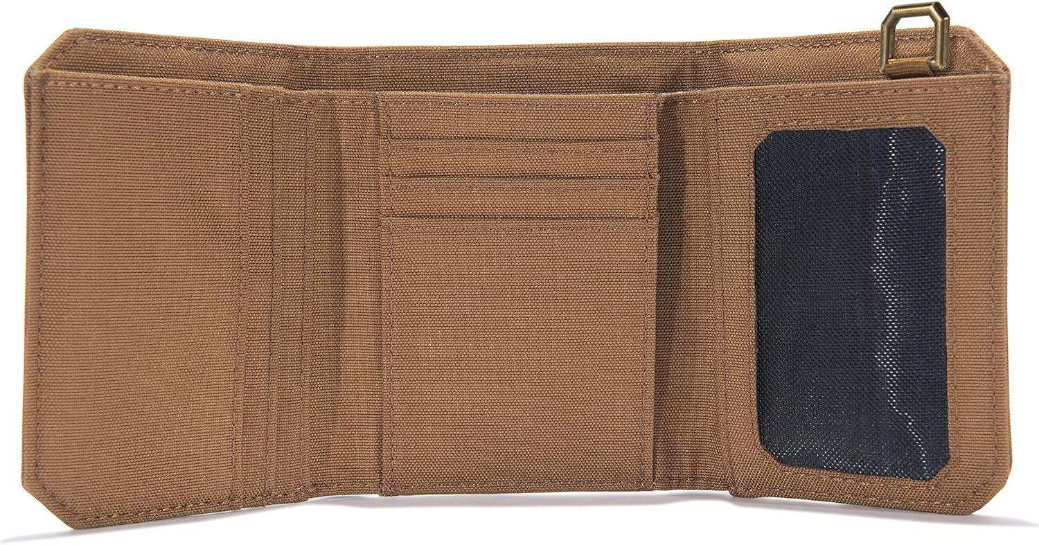 imageCarhartt Mens B0000236 Nylon Duck Trifold Wallet One Size Fits AllNylon Duck Carhartt Brown