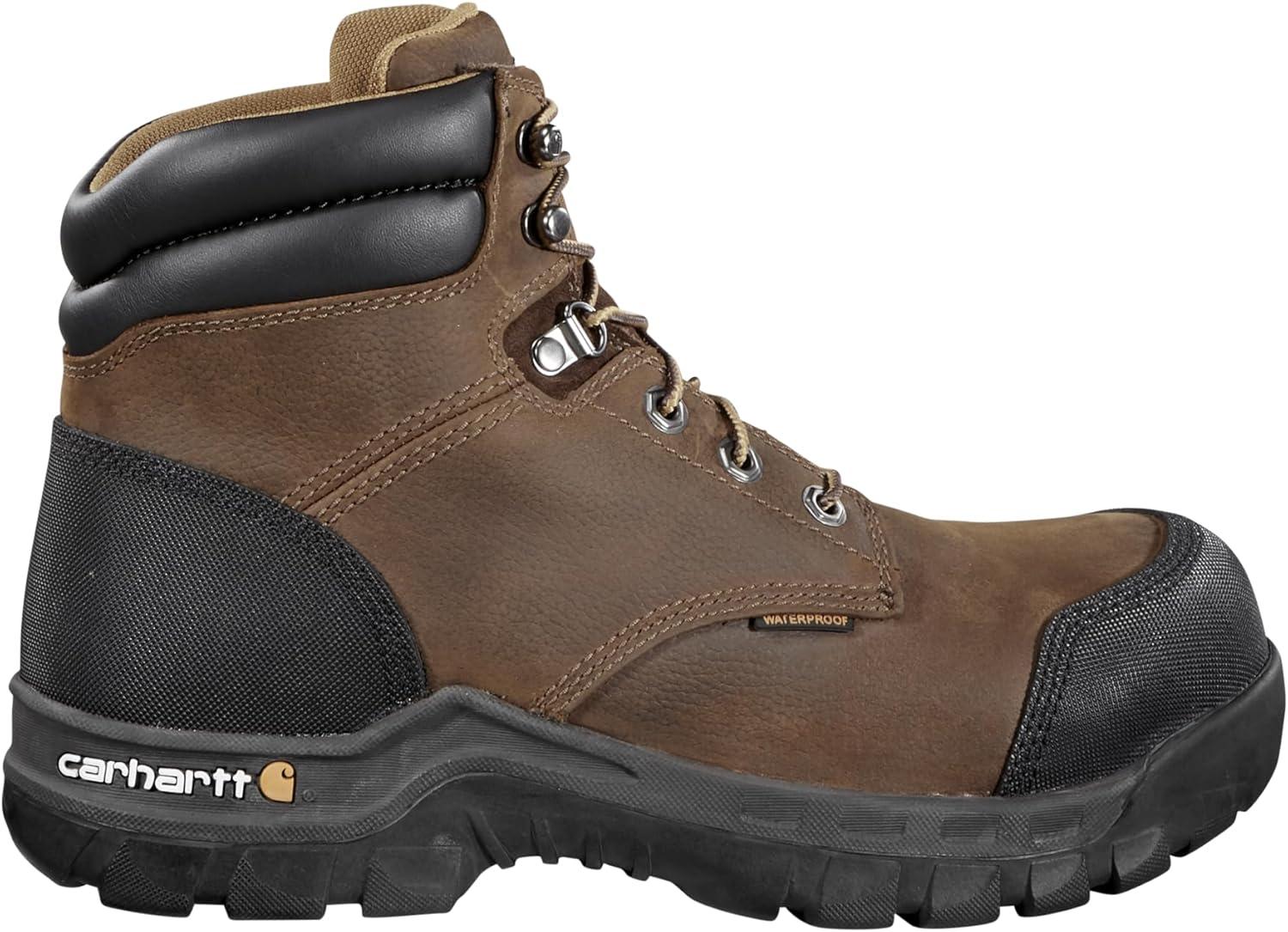 imageCarhartt Mens CMF6380 Rugged Flex Six Inch Waterproof Work BootDark Brown