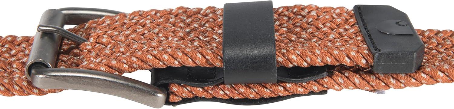 imageCarhartt Mens Casual Belts WHeavy Duty Flexible Stitching Available in Multiple Styles Colors ampamp SizesRugged Flex Nylon Cord Braided Burnt Sienna