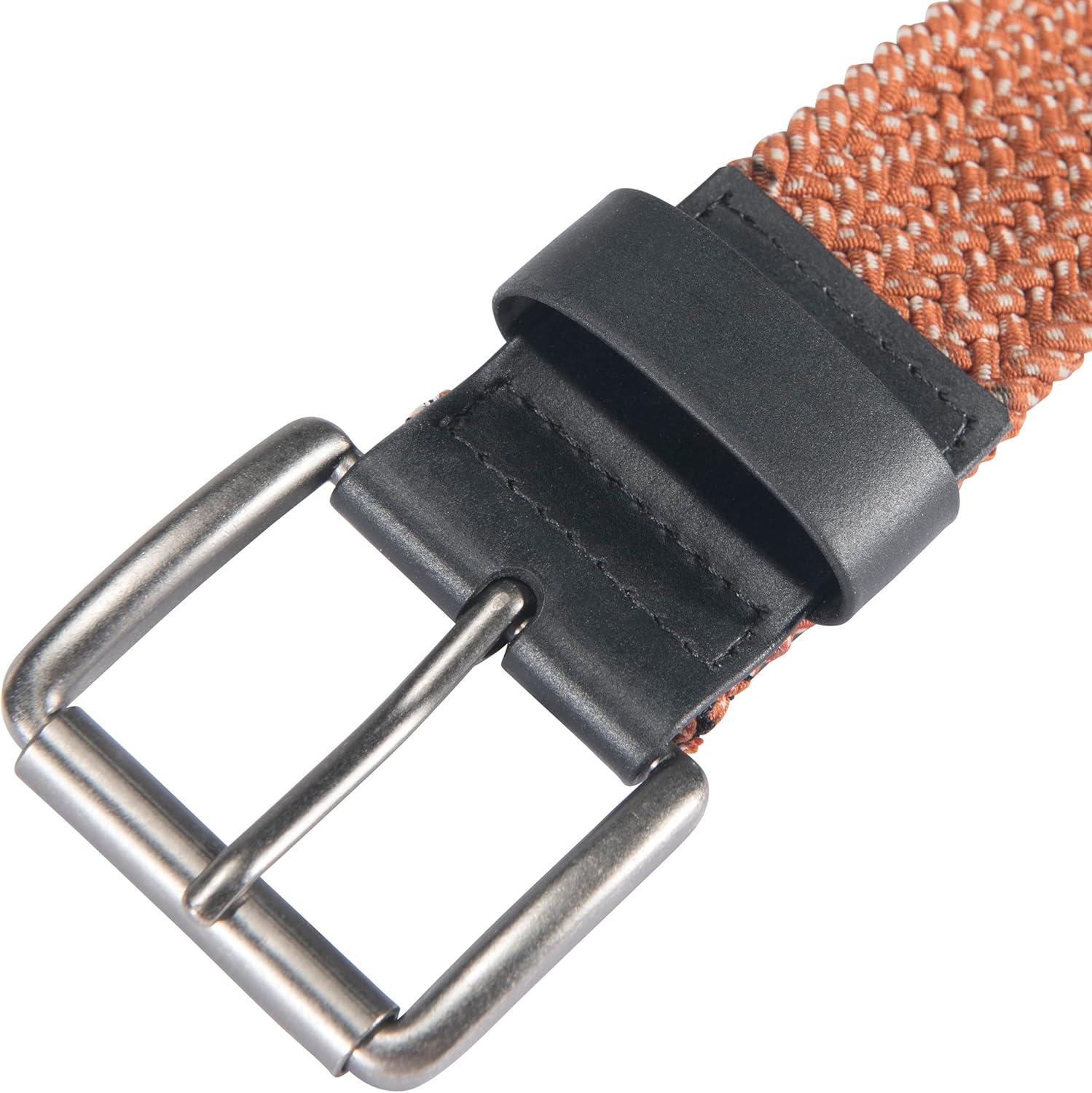 imageCarhartt Mens Casual Belts WHeavy Duty Flexible Stitching Available in Multiple Styles Colors ampamp SizesRugged Flex Nylon Cord Braided Burnt Sienna