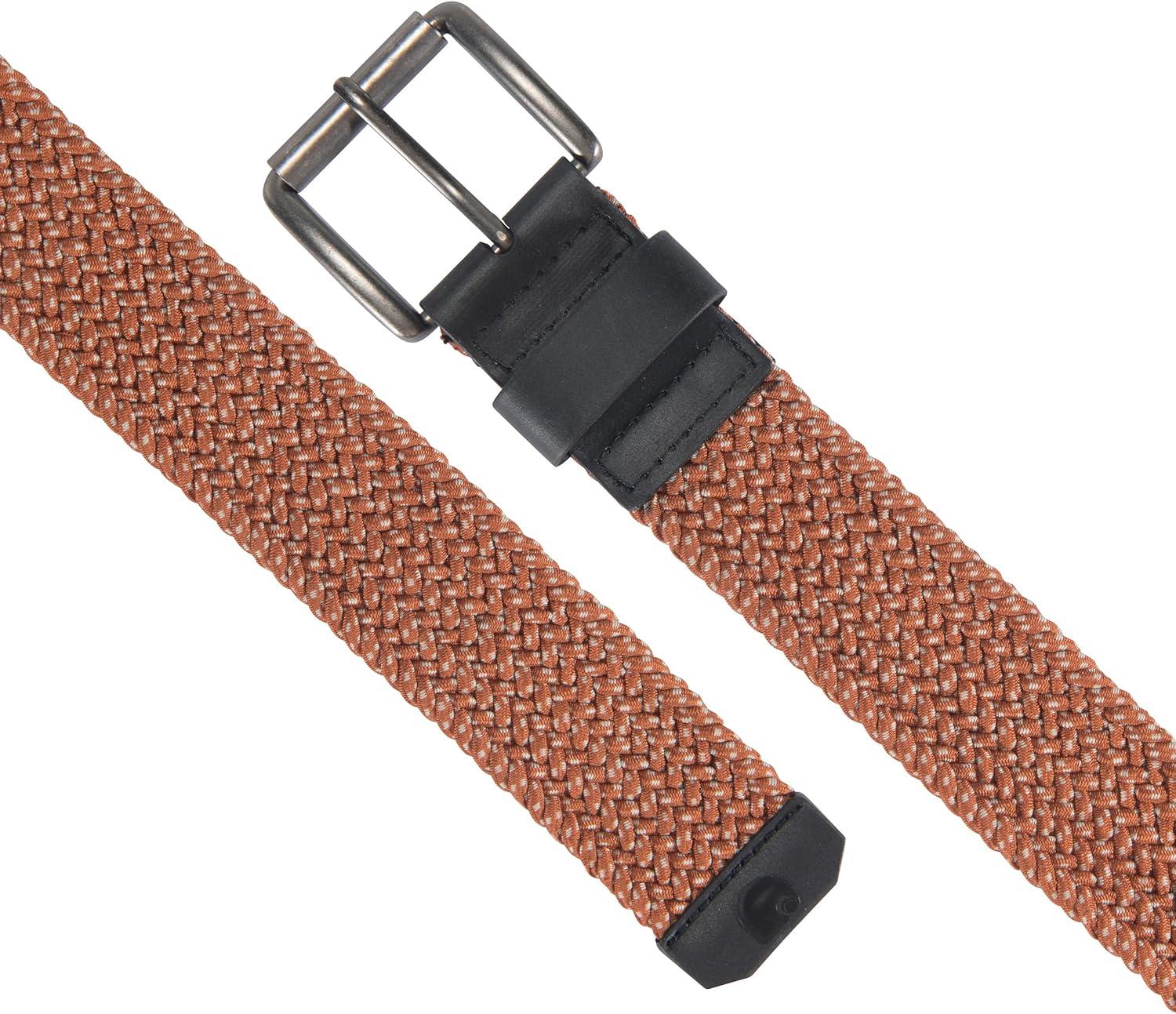 imageCarhartt Mens Casual Belts WHeavy Duty Flexible Stitching Available in Multiple Styles Colors ampamp SizesRugged Flex Nylon Cord Braided Burnt Sienna