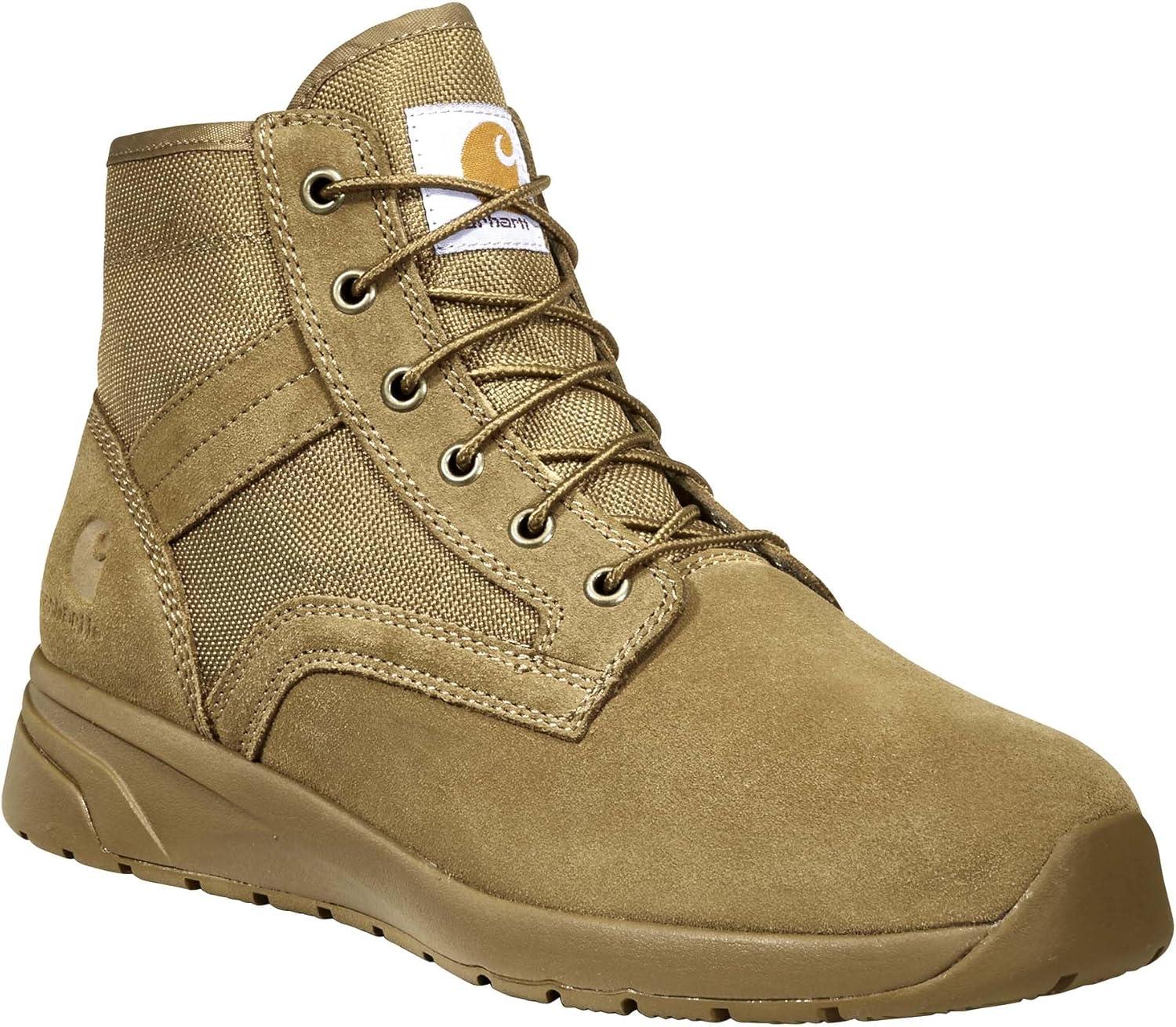 imageCarhartt Mens Force 5quot Lightweight Sneaker Boot Nano Comp Toe AnkleCoyote Suede