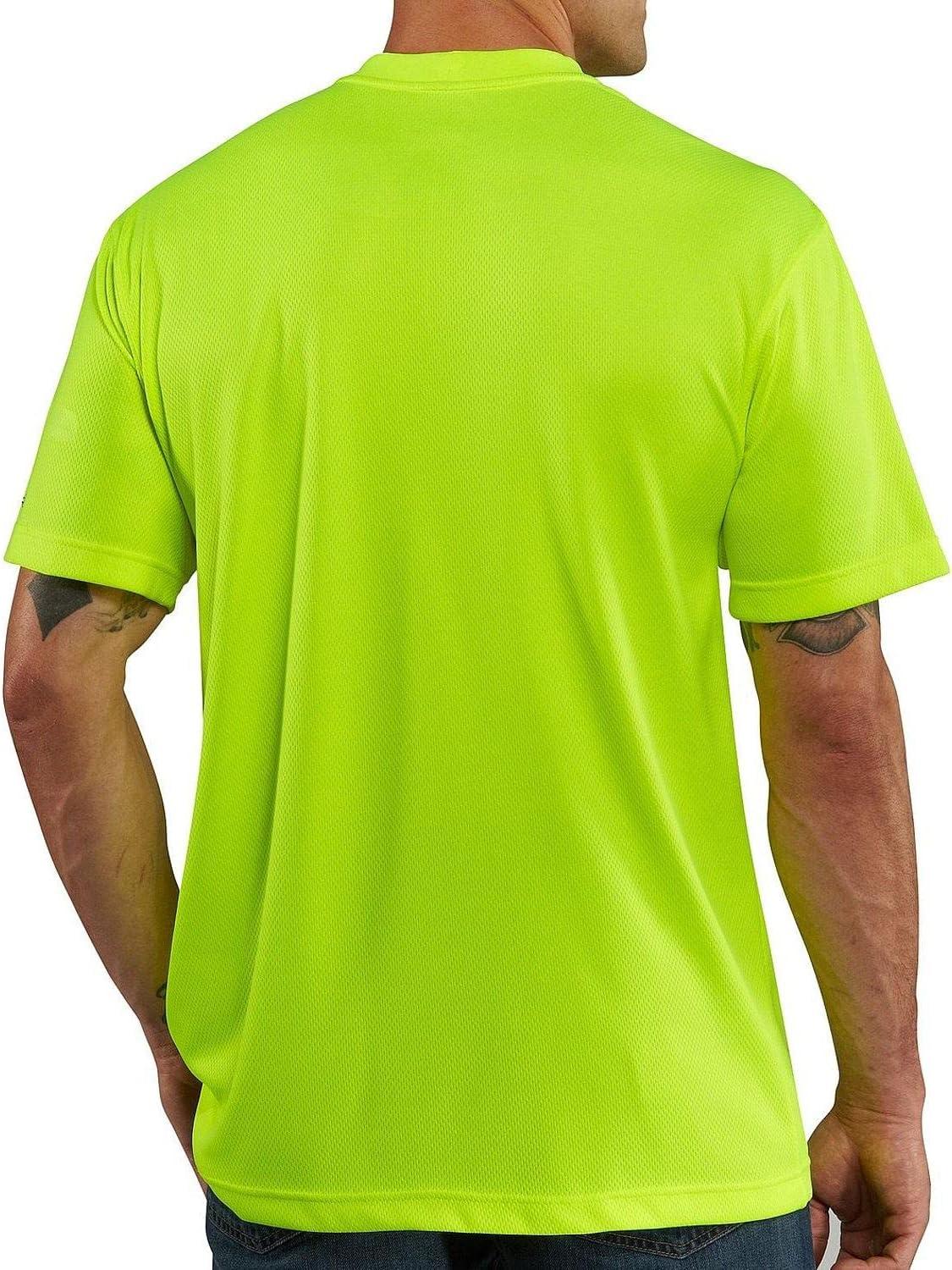 imageCarhartt Mens Force Color Enhanced ShortSleeve TShirtBrite Lime