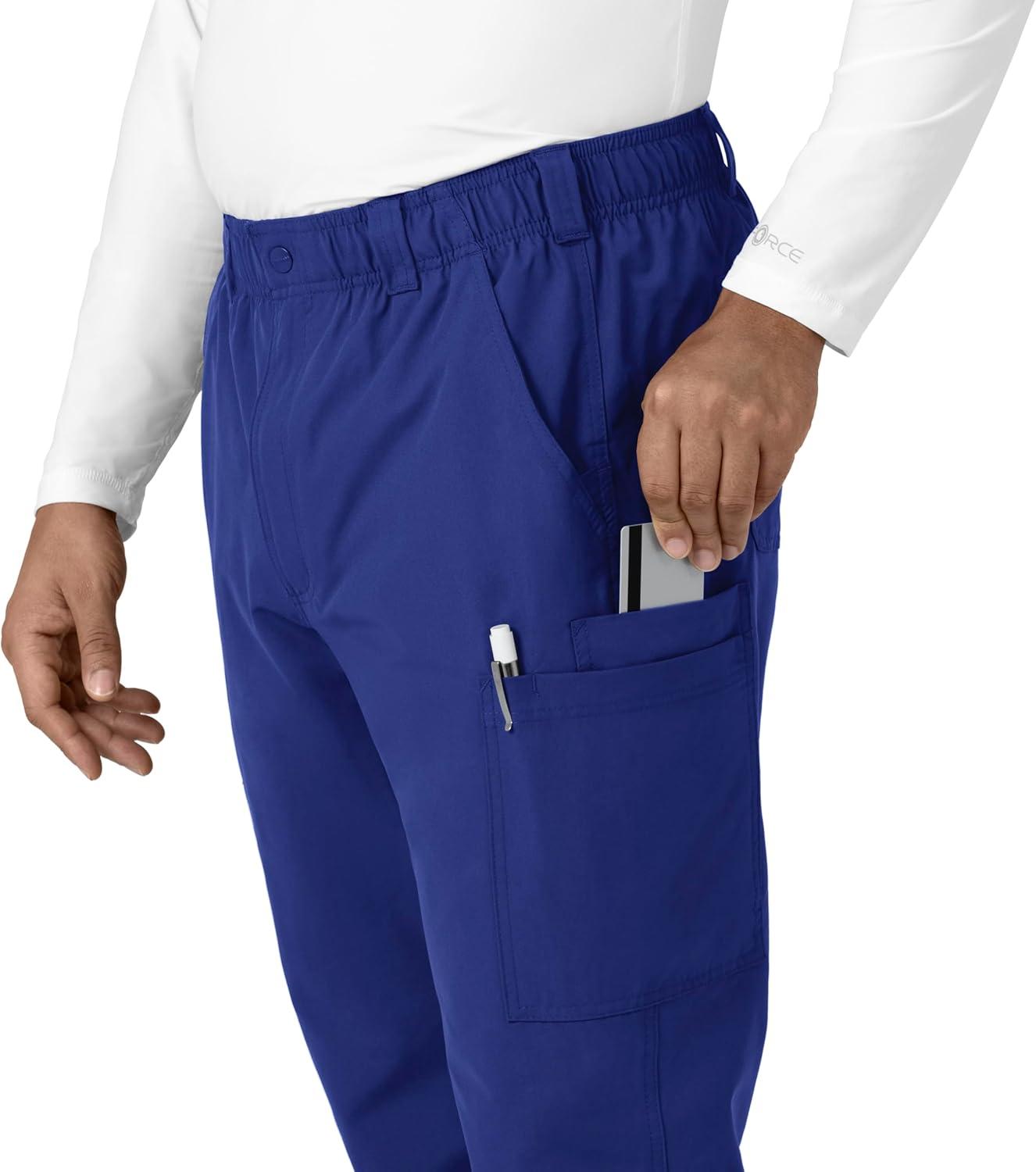 imageCarhartt Mens Force Modern Fit Leg Cargo Scrub PantGalaxy Blue