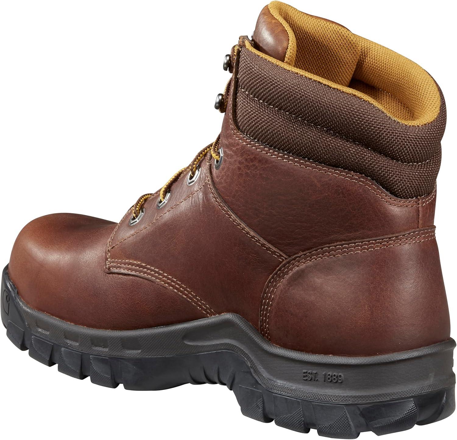 imageCarhartt Mens Rugged Flex 6quot Comp Toe Construction BootPeanut Oil Tan Leather