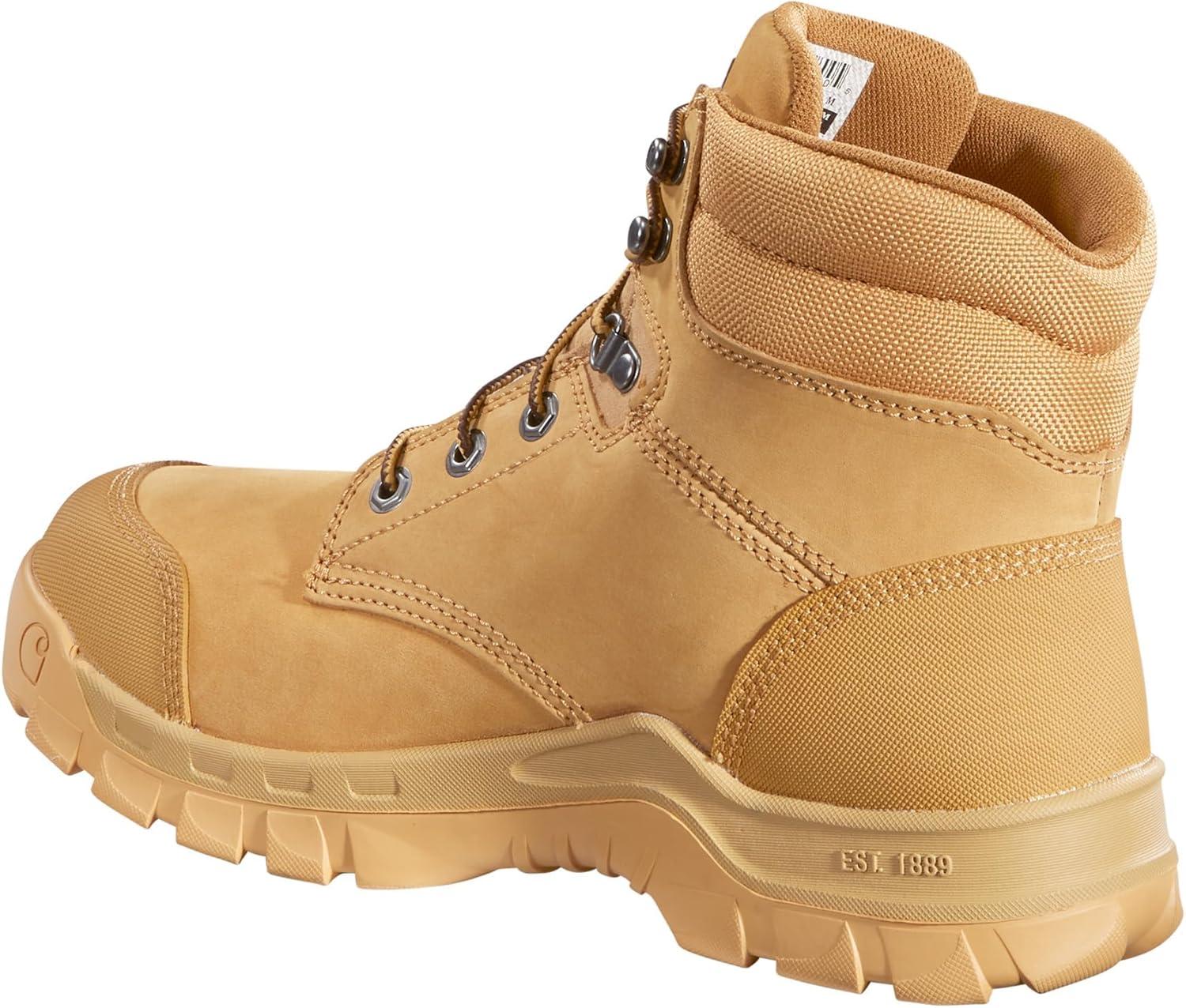 imageCarhartt Mens Rugged Flex Waterproof 6quot Soft Toe Work BootWheat