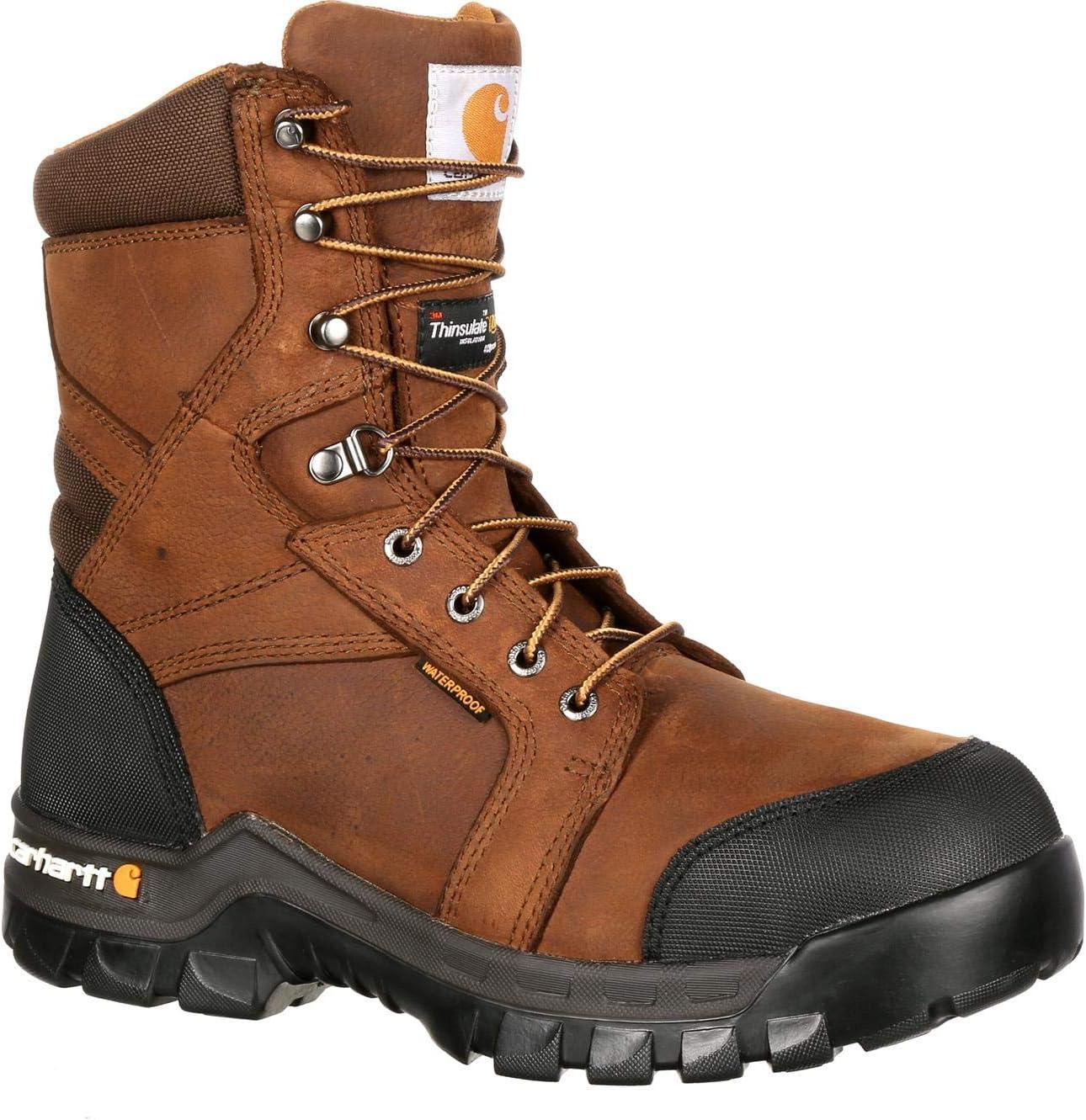 imageCarhartt Mens Rugged Flex Waterproof Insulated BootsDark Brown