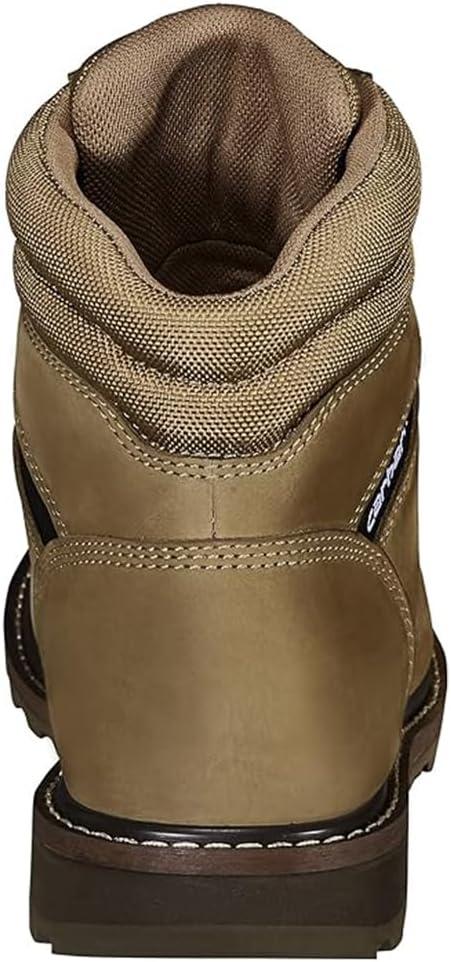 imageCarhartt Mens Traditional Welt 6quot Steel Toe Work Boot ConstructionCoyote Nubuck