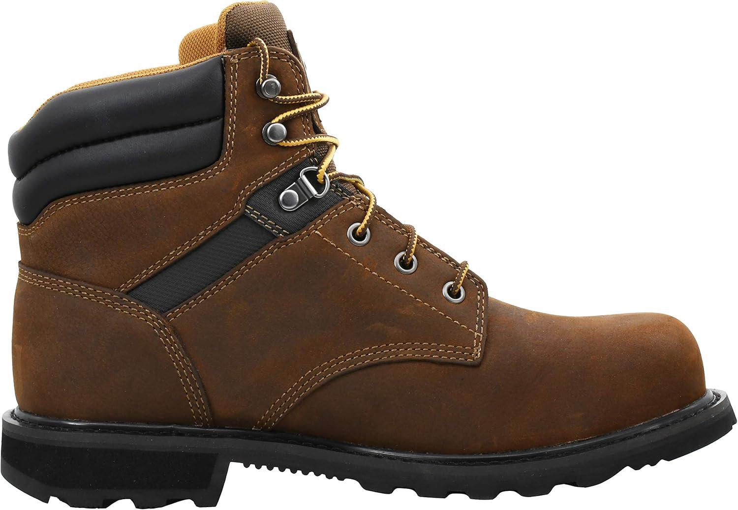 imageCarhartt Mens Traditional Welt 6quot Steel Toe Work Boot ConstructionDark Bison Oil Tanned