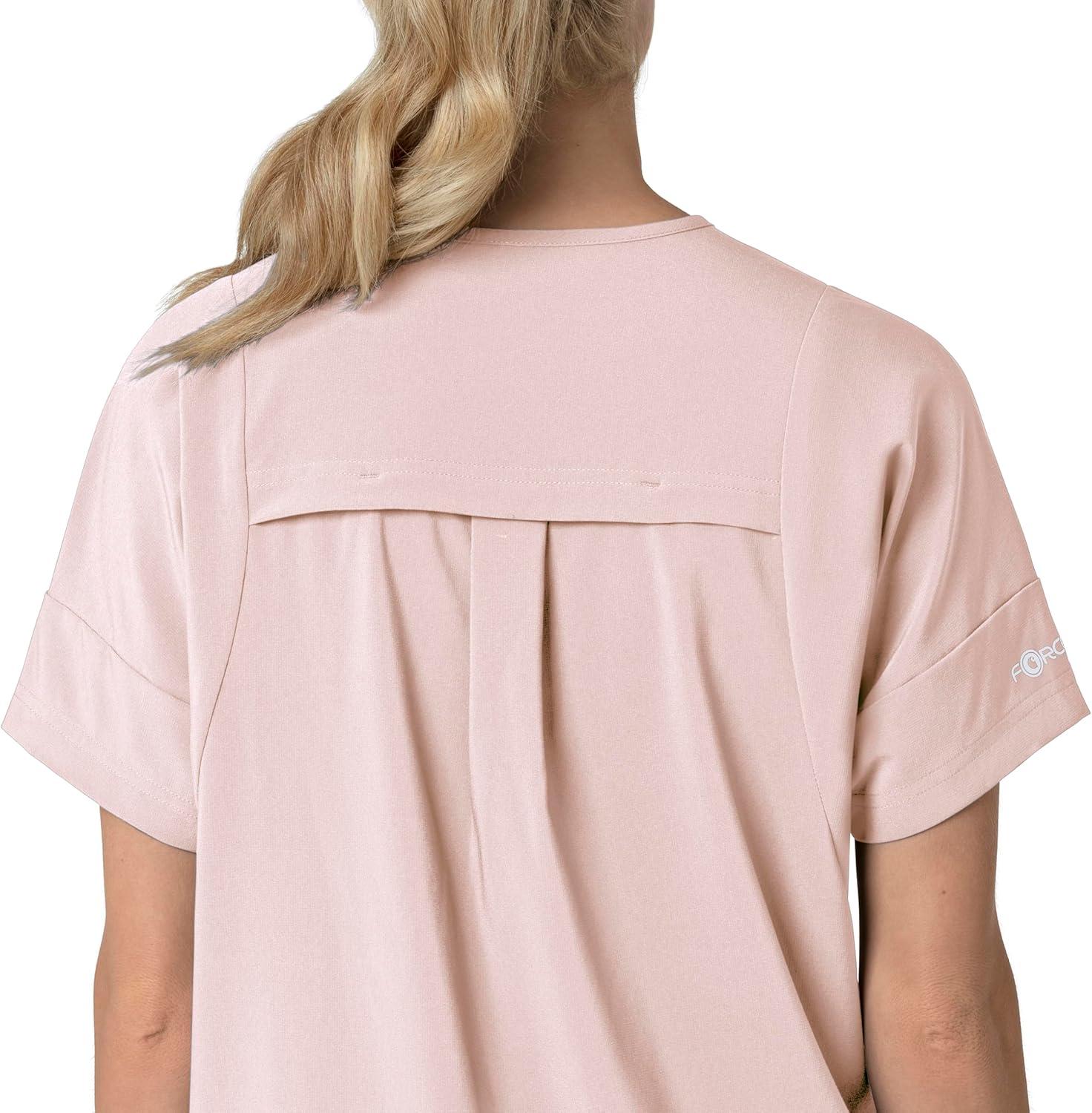 imageCarhartt Scrubs C13110 Womens Force CrossFlex Modern Fit Oversized VSoft Rose