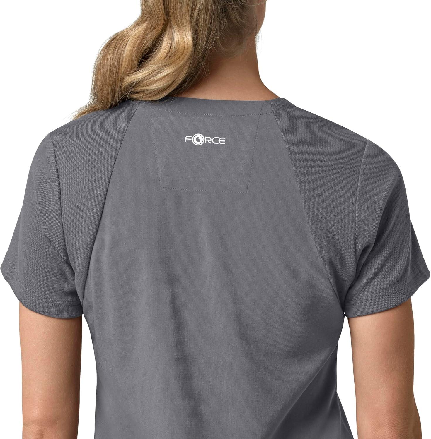 imageCarhartt Scrubs C13210 Womens Force CrossFlex Modern Fit Flex PanelPewter