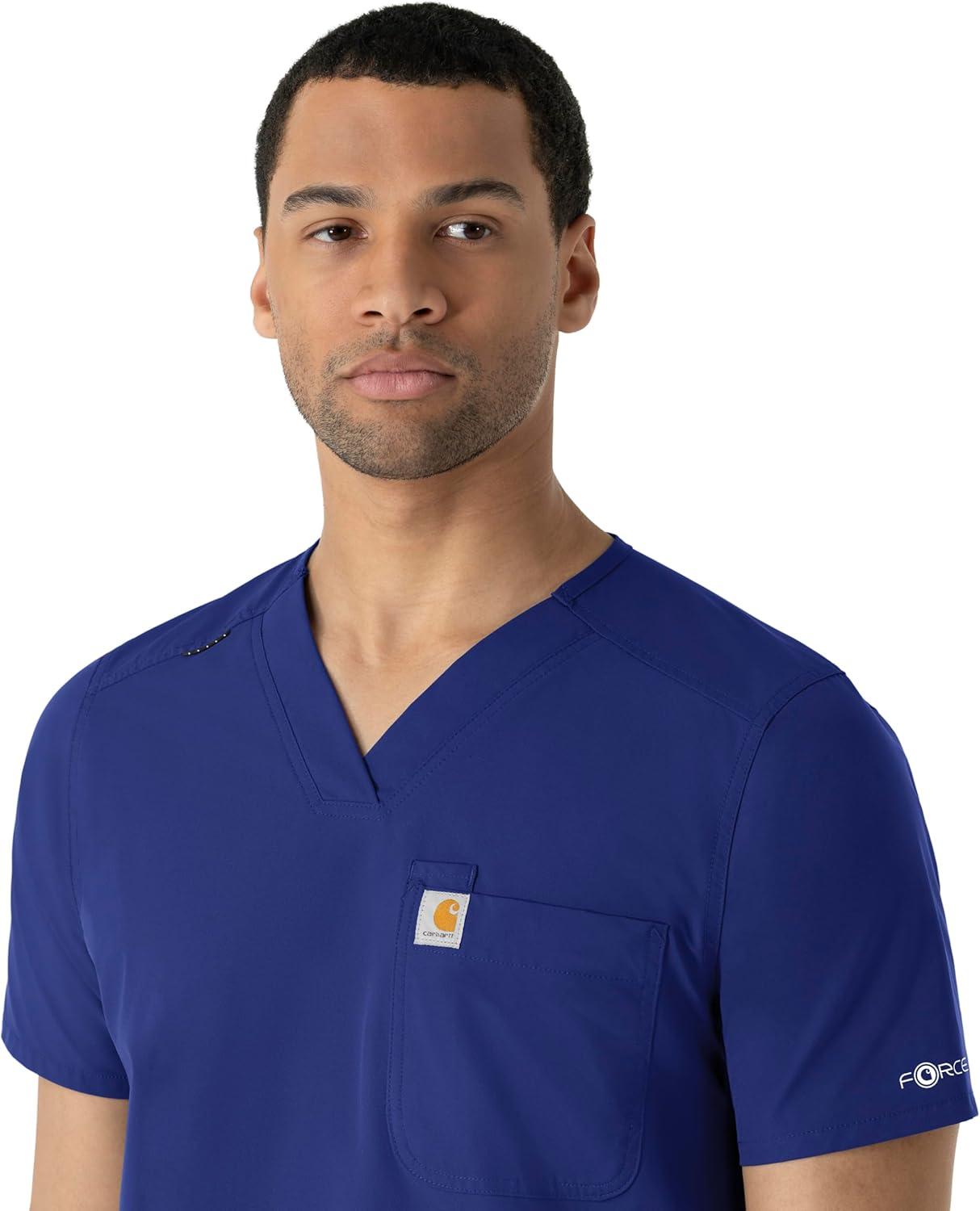 imageCarhartt Scrubs C16113 Force Modern Fit VNeck TopGalaxy Blue