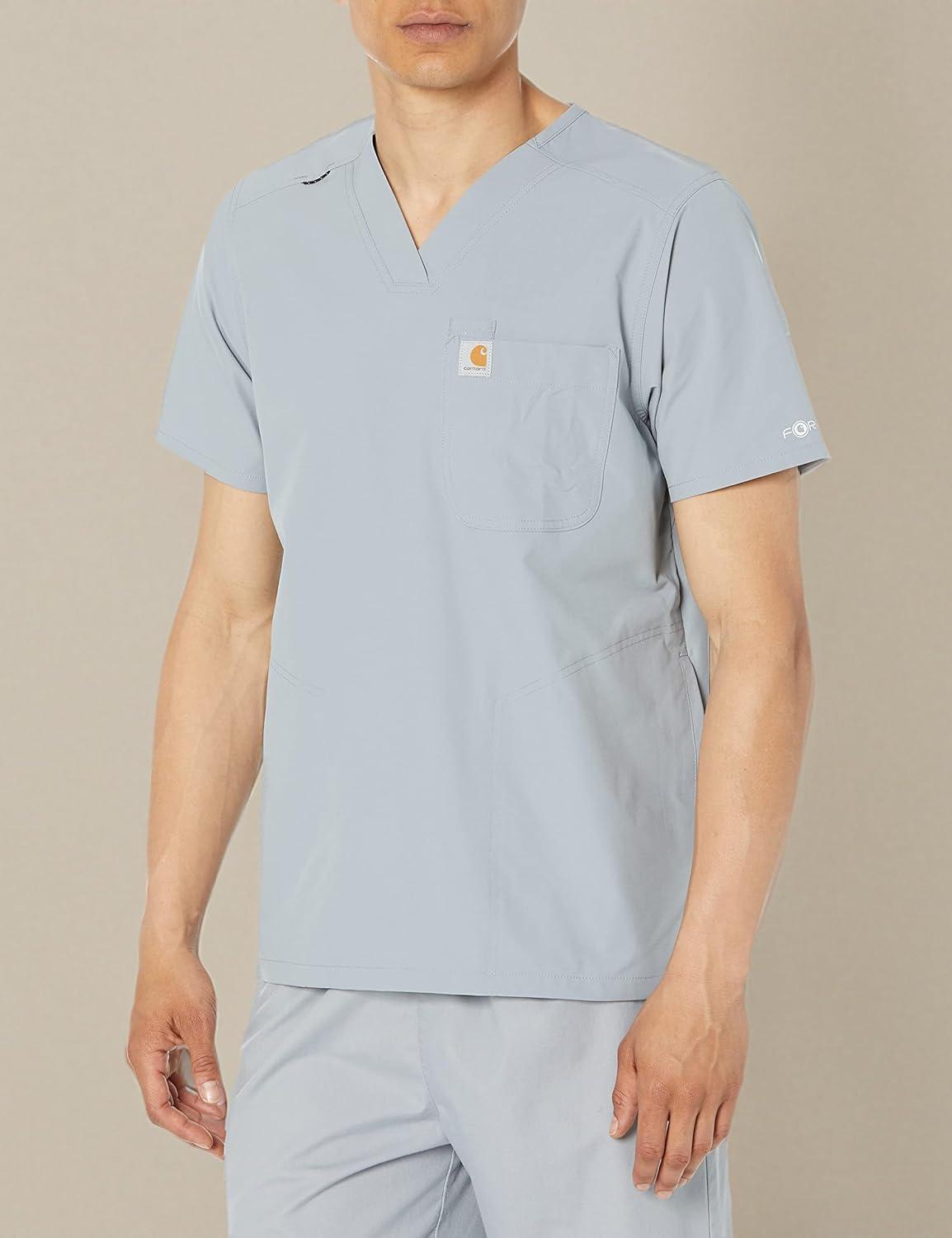 imageCarhartt Scrubs C16113 Force Modern Fit VNeck TopGray