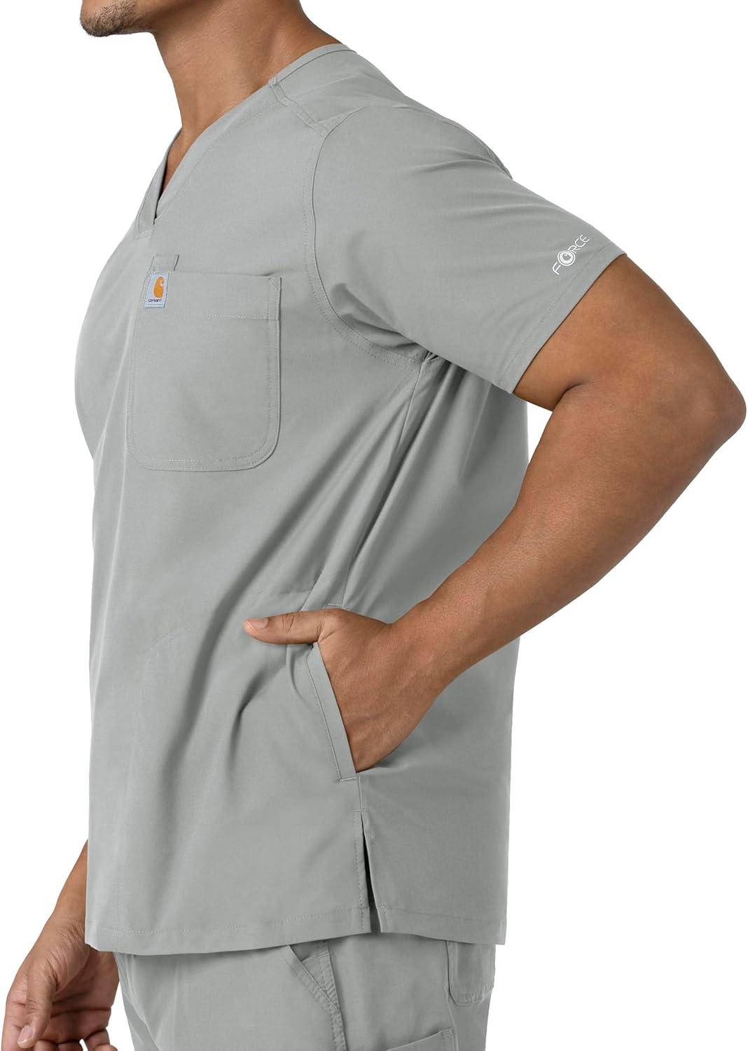 imageCarhartt Scrubs C16113 Force Modern Fit VNeck TopGray