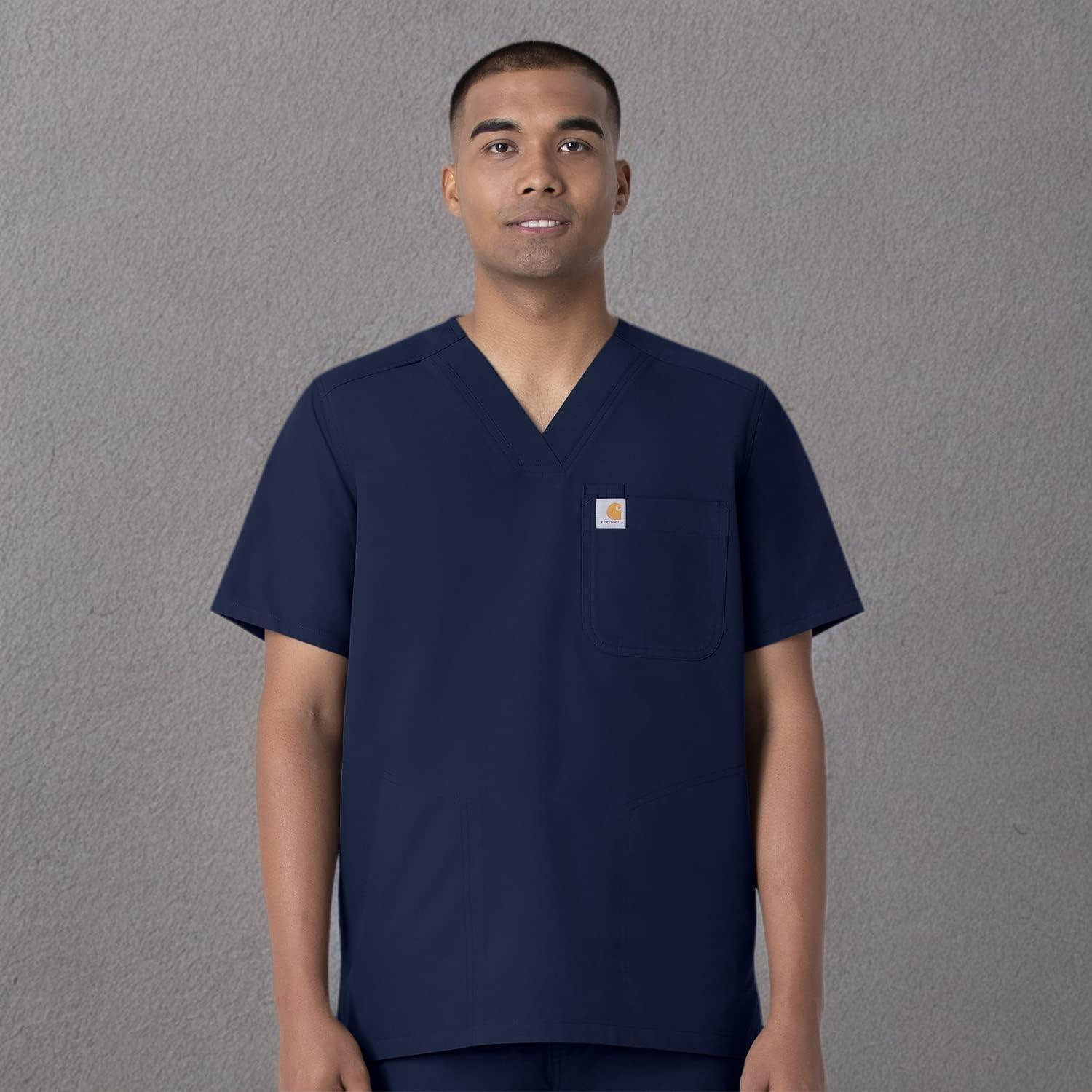 imageCarhartt Scrubs C16113 Force Modern Fit VNeck TopNavy