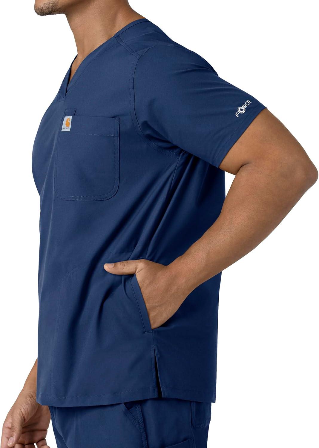 imageCarhartt Scrubs C16113 Force Modern Fit VNeck TopNavy