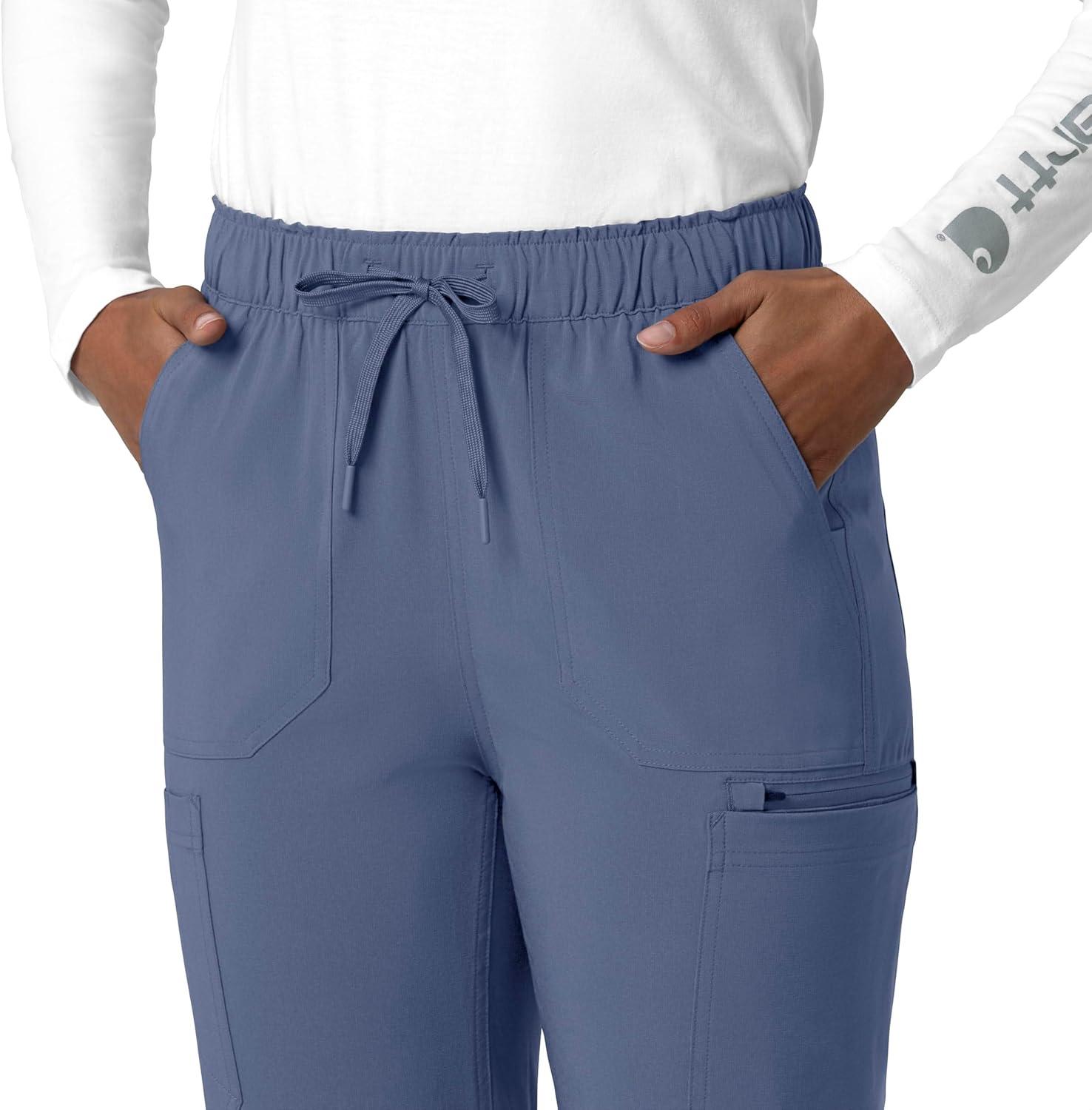 imageCarhartt Scrubs for Women Force Crossflex StraightLeg Cargo Pants with Drawstring and 7 PocketsRiverside