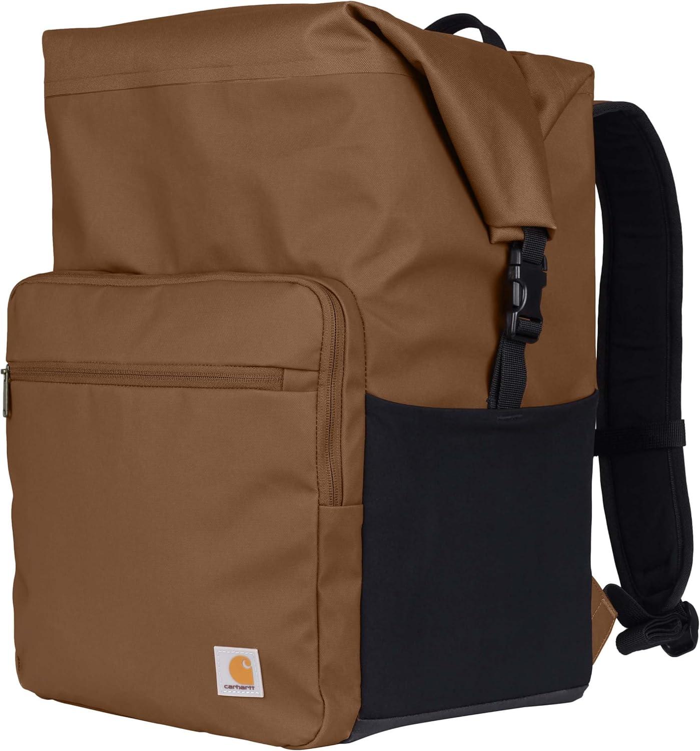 imageCarhartt Thick Foam Fully Insulated Cold Front Coolers Premium Ice Retention Durable Water Resistant Material WFront Zippered PocketOiled Walnut