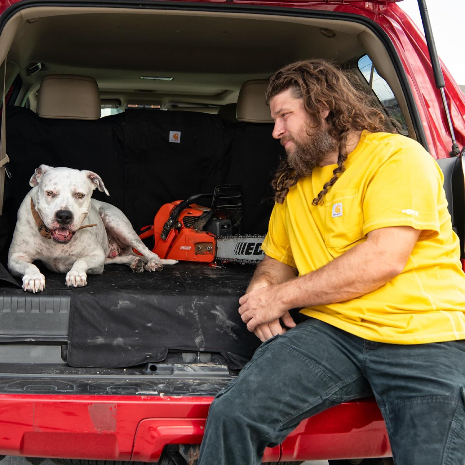imageCarhartt Universal Fitted Nylon Duck Cargo Liner Durable WaterRepellent Liner Fits a Variety of Cargo Area Sizes BlackBlack