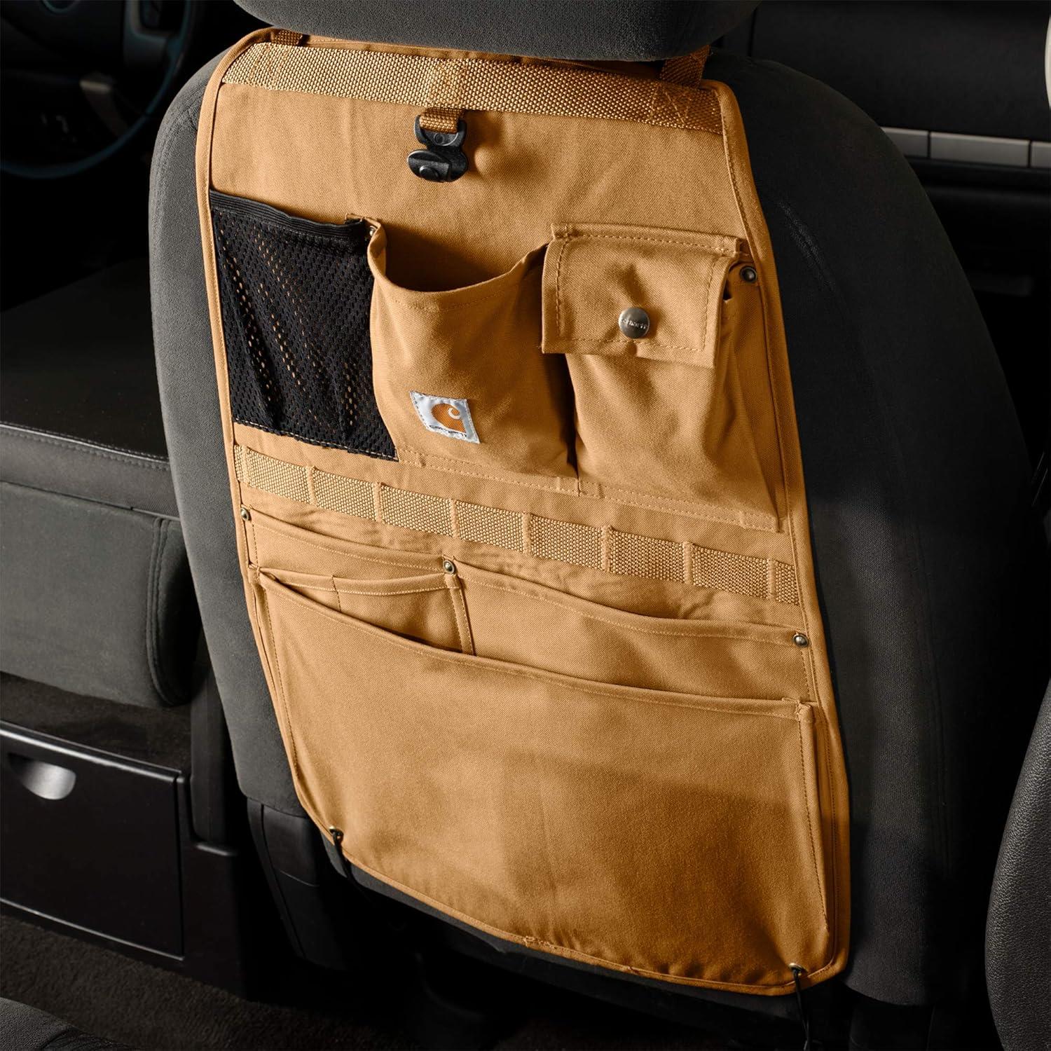 imageCarhartt Universal Nylon Duck Seat Back Organizer BlackCarhartt Brown