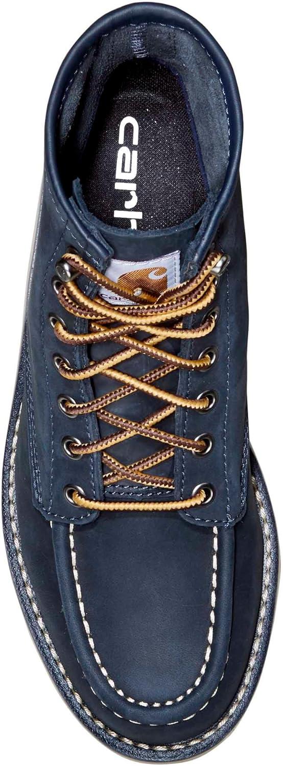 imageCarhartt Womens 6inch Moc Soft Toe Wedge BootsNavy