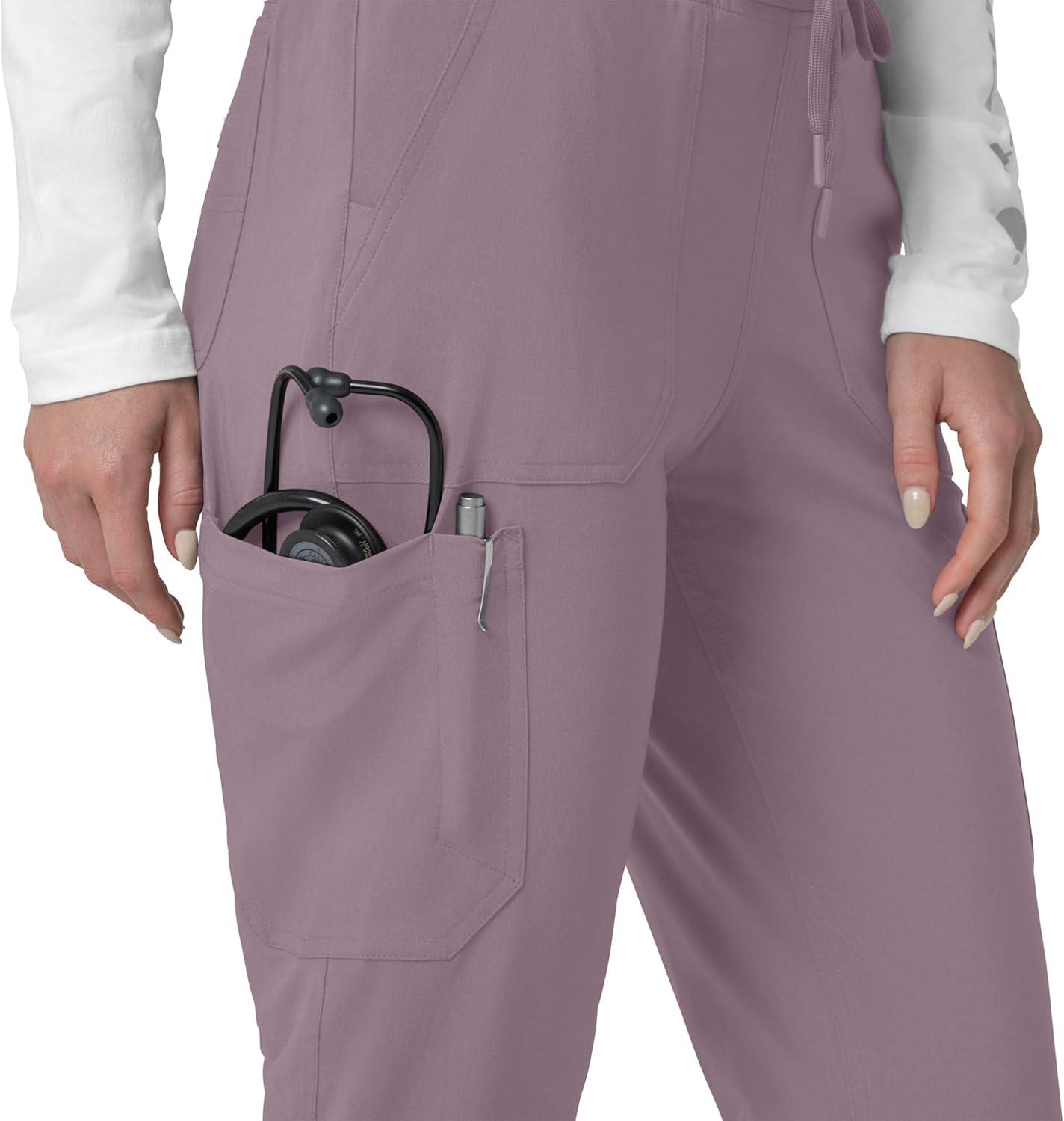 imageCarhartt Womens Force CrossFlex Modern Fit Cargo Jogger Scrub PantsLavender Mist