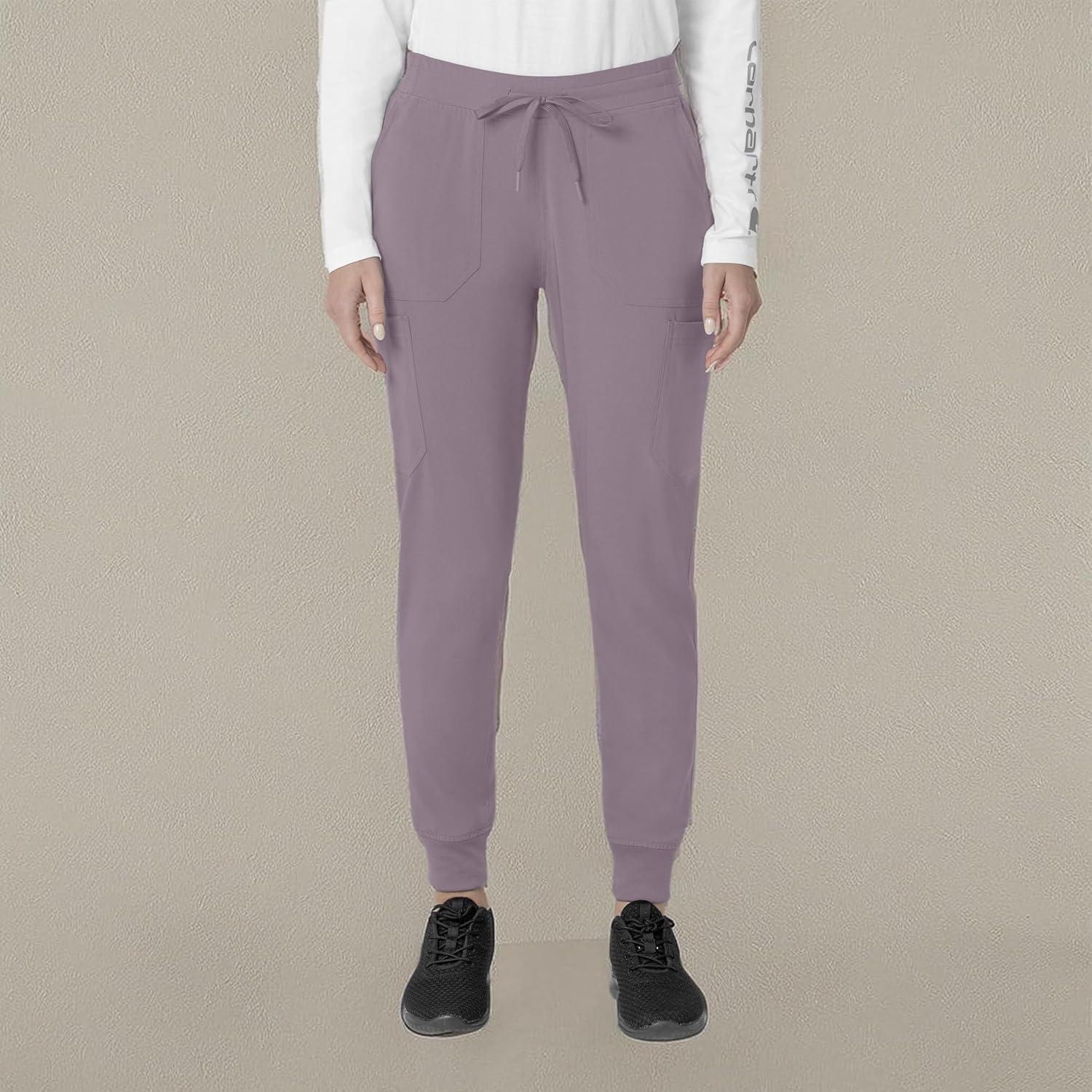 imageCarhartt Womens Force CrossFlex Modern Fit Cargo Jogger Scrub PantsLavender Mist