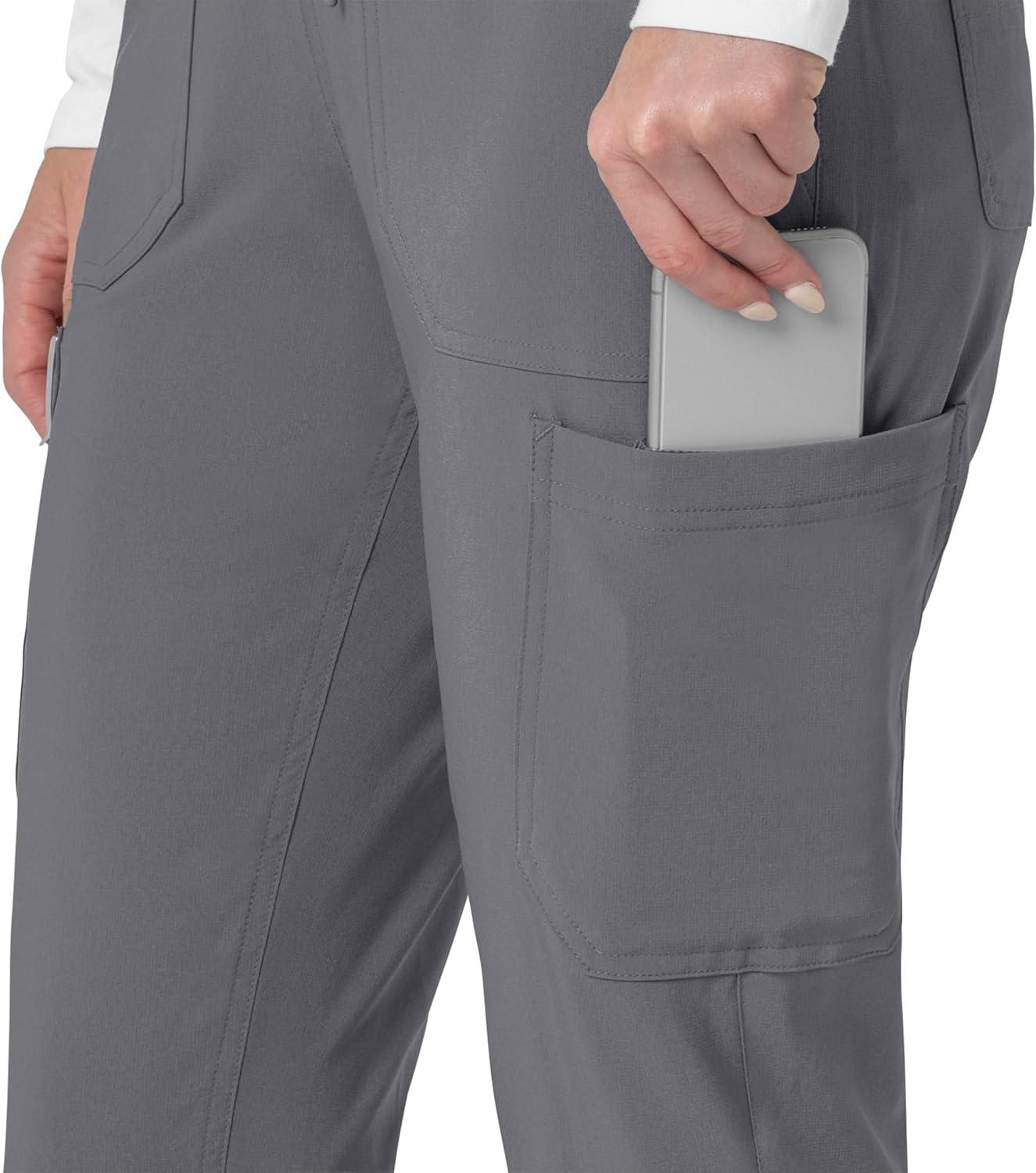 imageCarhartt Womens Force CrossFlex Modern Fit Cargo Jogger Scrub PantsPewter