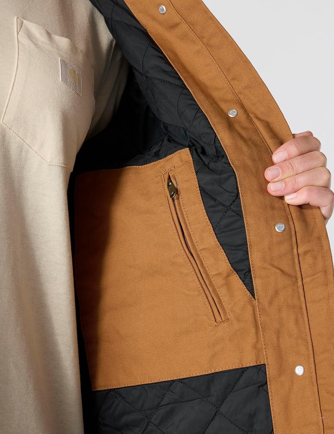 imageCarhartt Womens Loose Fit Washed Duck CoatCarhartt Brown