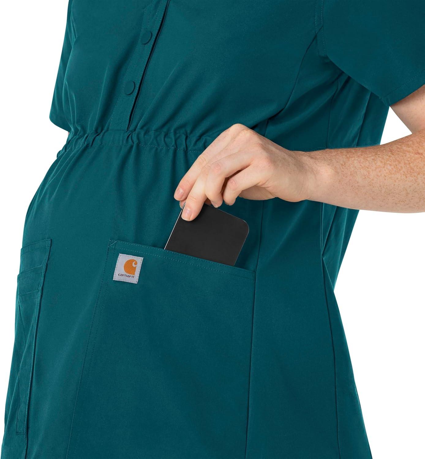 imageCarhartt Womens Scrub TopCaribbean Blue