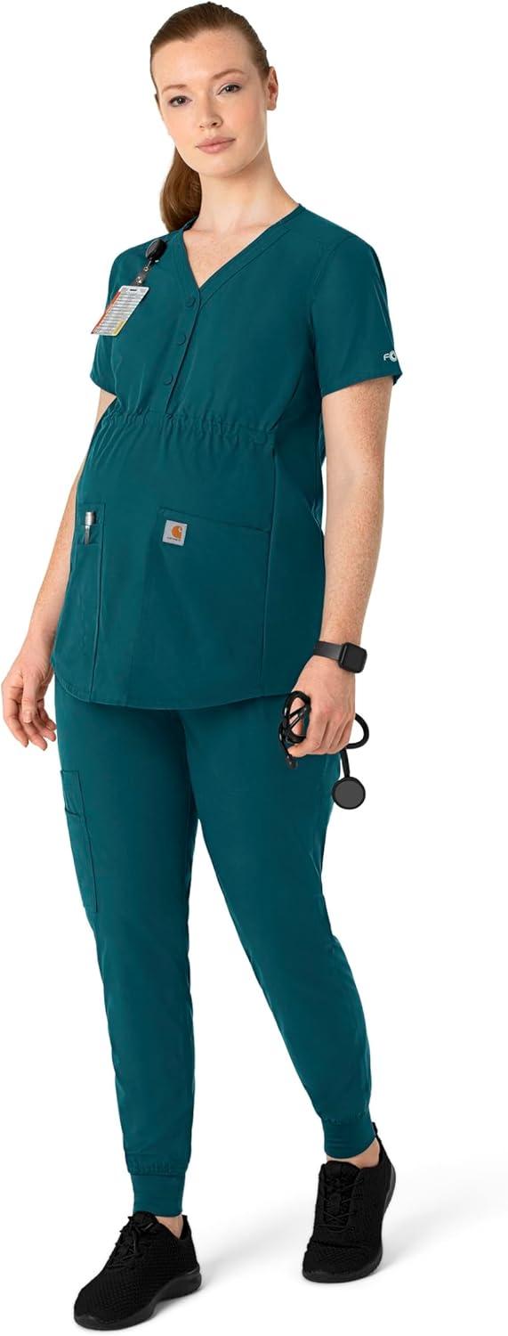 imageCarhartt Womens Scrub TopCaribbean Blue