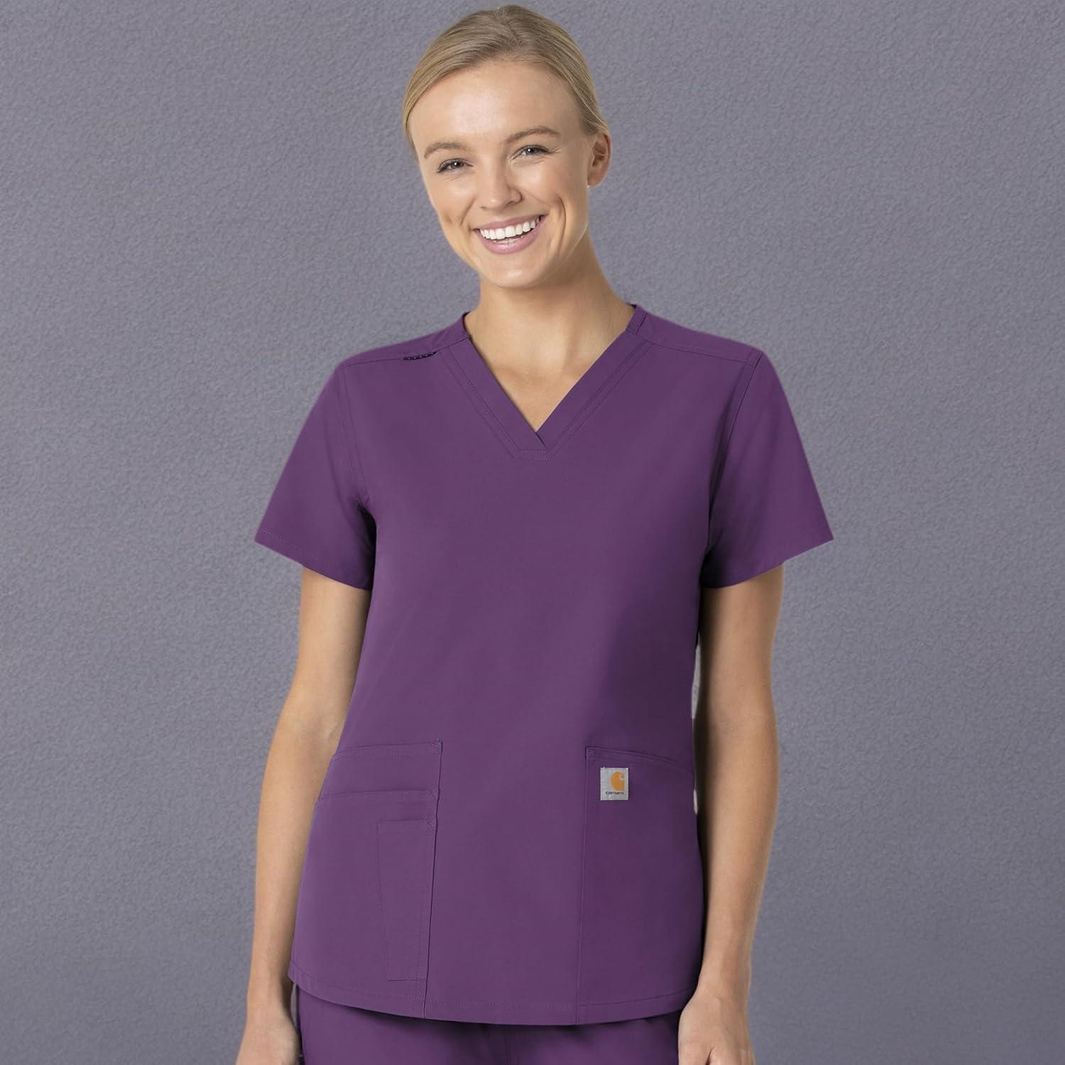 imageCarhartt Womens Scrub TopEggplant