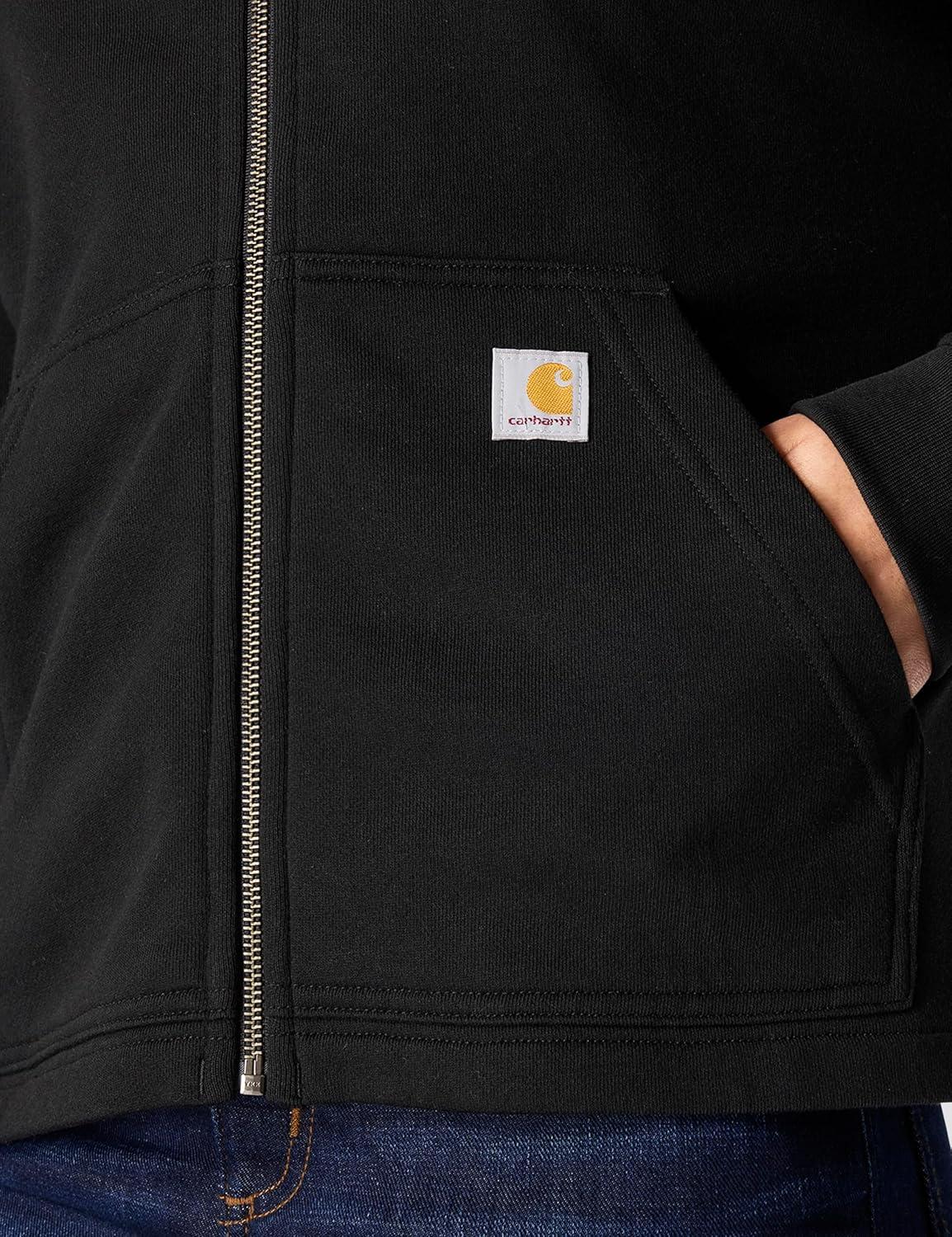 imageCarhartt Womens TENCEL Fiber Series Loose Fit FullZip SweatshirtBlack