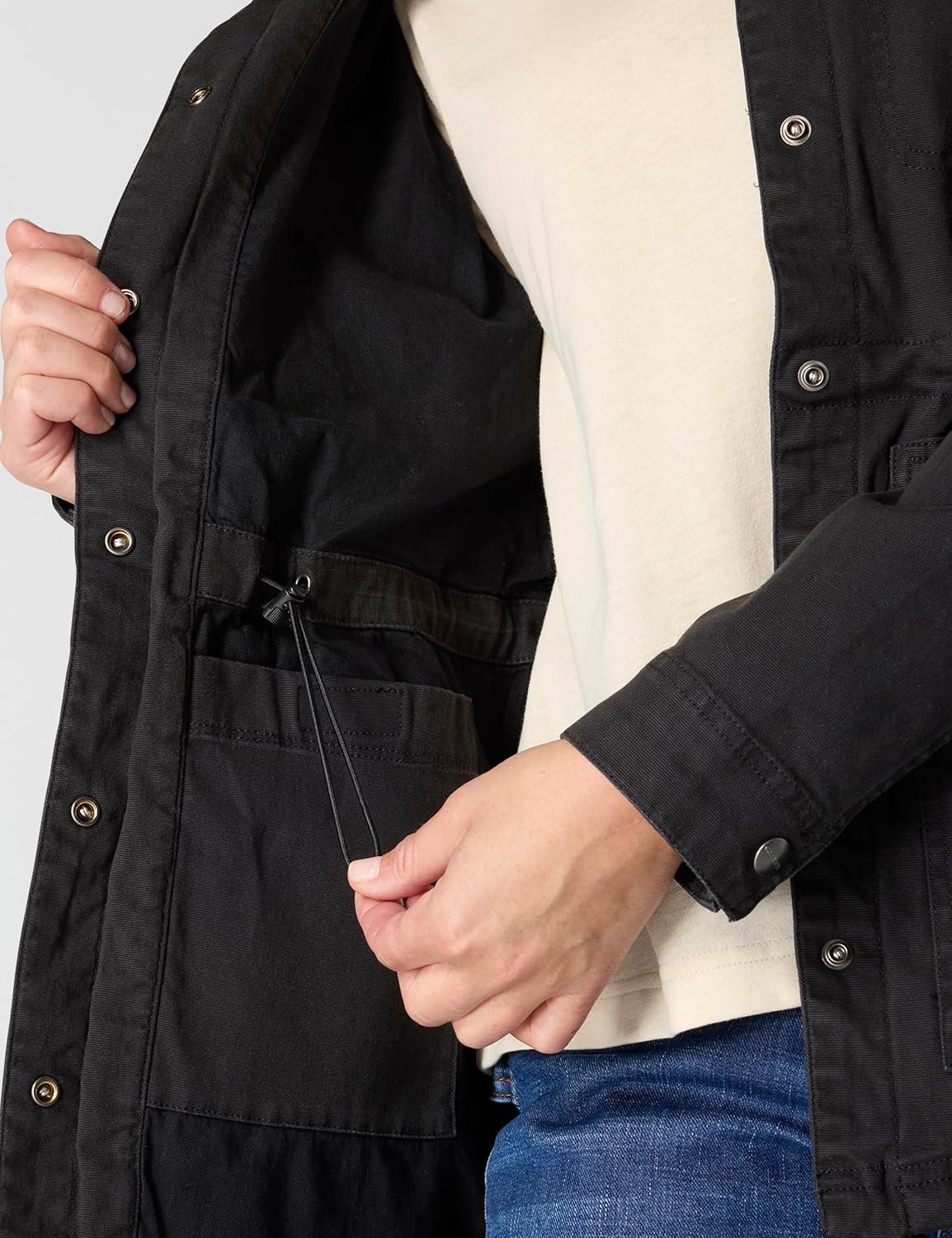 imageCarhartt Womens TENCEL Fiber Series Relaxed Fit Canvas Coat Black Medium