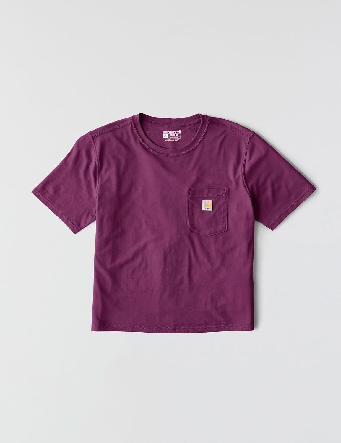 imageCarhartt Womens Tencel Fiber Series Loose Fit ShortSleeve Pocket TShirt Also Available in Plus SizesGooseberry